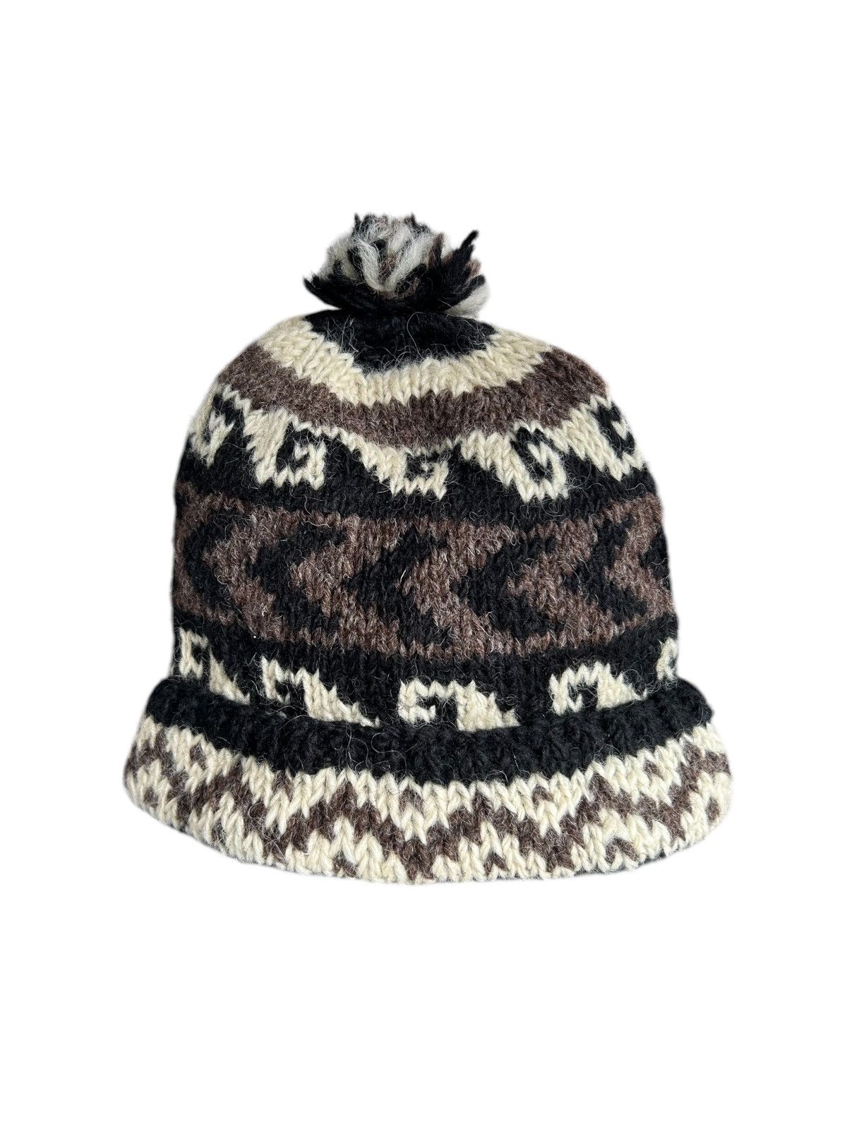 Japanese Brand × Kapital × Vintage Crochet Knitted wool Beanie Hats Rare☠️☠️ Size ONE SIZE - 4 Thumbnail