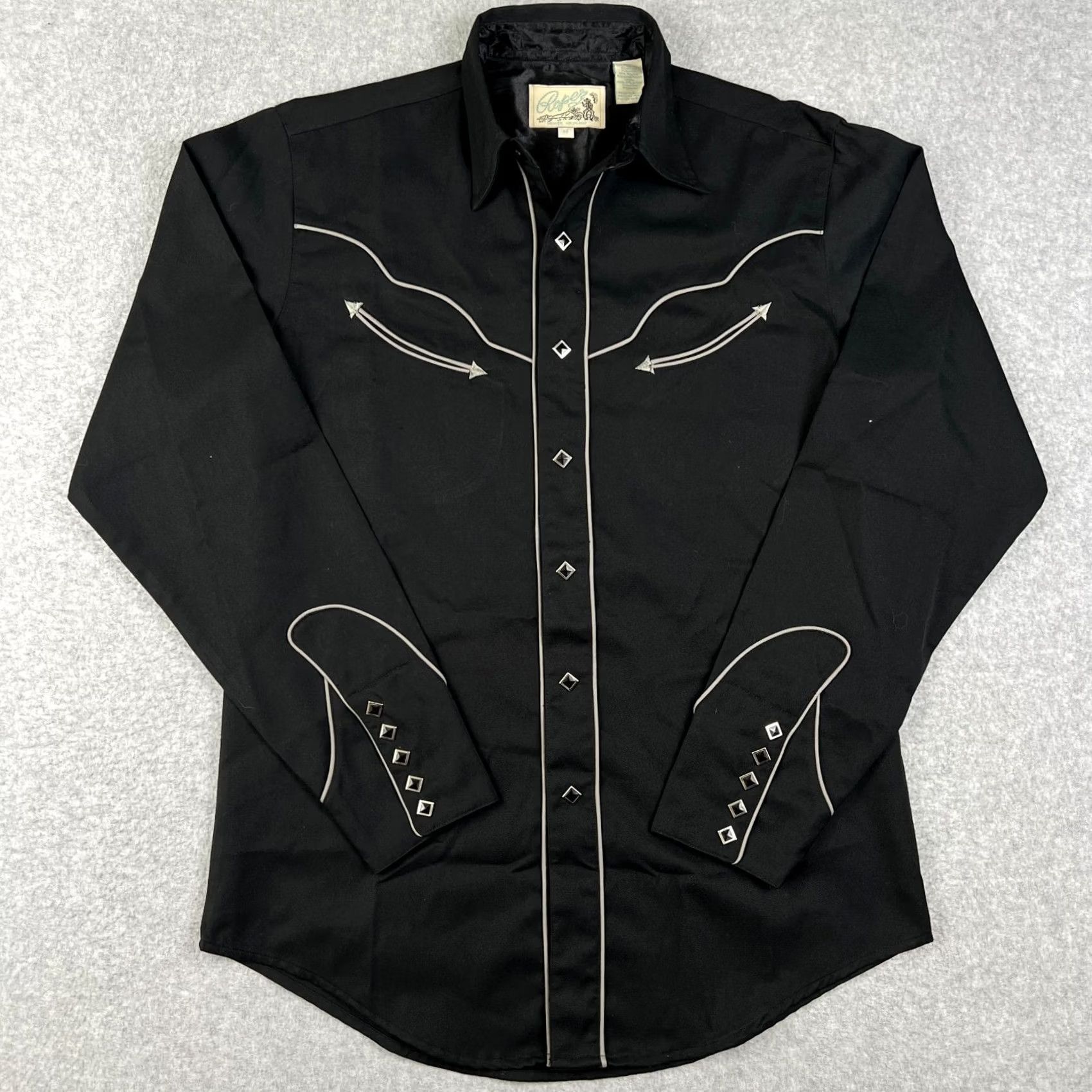 Roper VINTAGE Roper Western Smile Pocket Pearl Snap Embroidered Cowboy Chopper Medium Size US M / EU 48-50 / 2 - 2 Thumbnail
