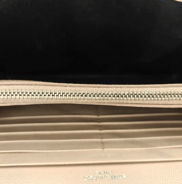 Saint Laurent Paris Saint Laurent Classic Chevron Silver Shoulder Bag Size ONE SIZE - 6 Thumbnail