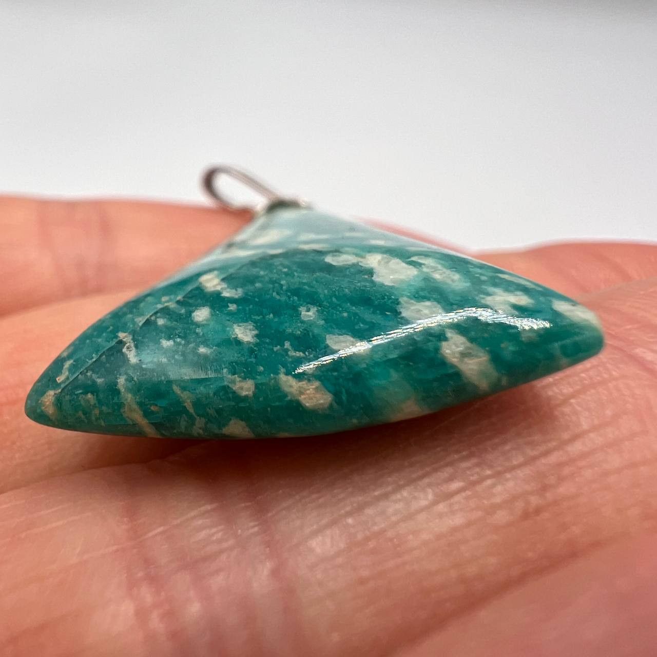 Vintage Vintage Pendant Sterling Silver 925 Amazonite Gemstone Size ONE SIZE - 2 Thumbnail