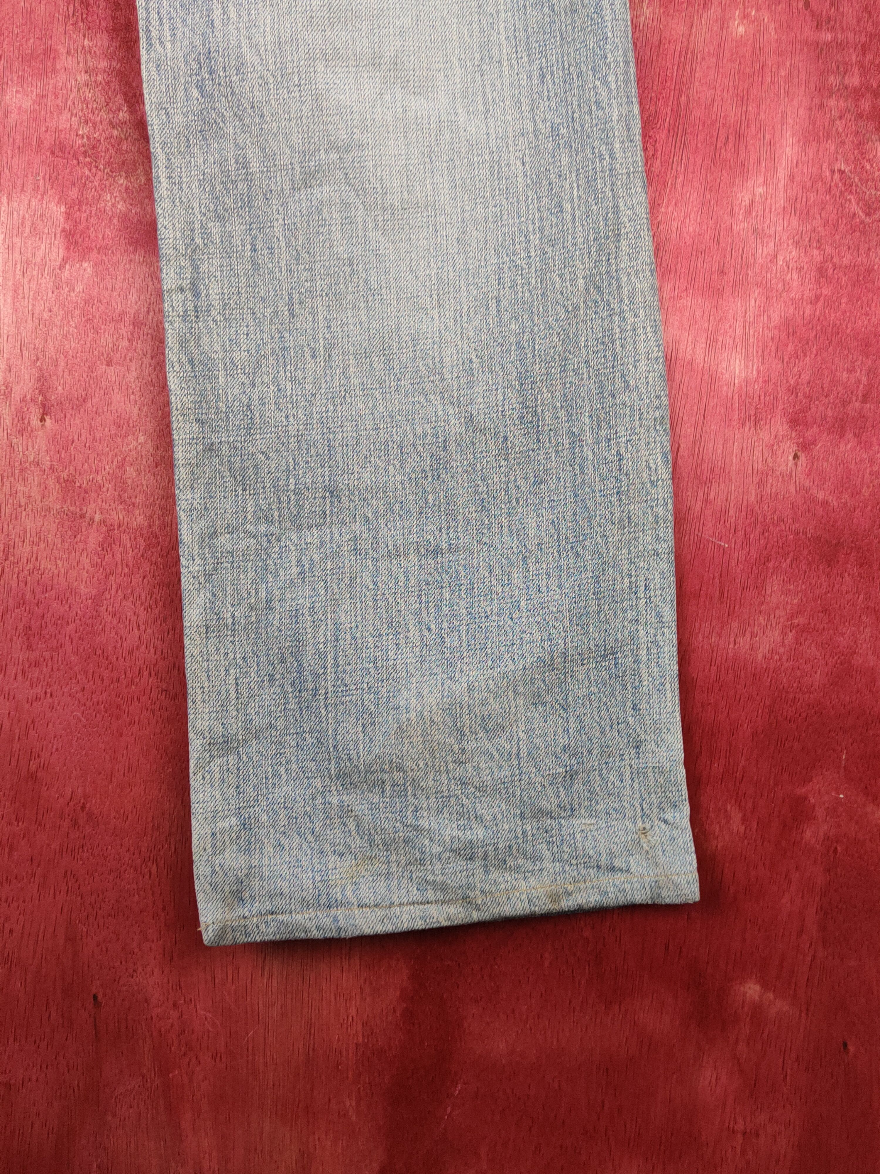 Japanese Brand Cocolulu Blue Faded Distressed Multipocket Denim #S1530 Size 29" - 13 Thumbnail