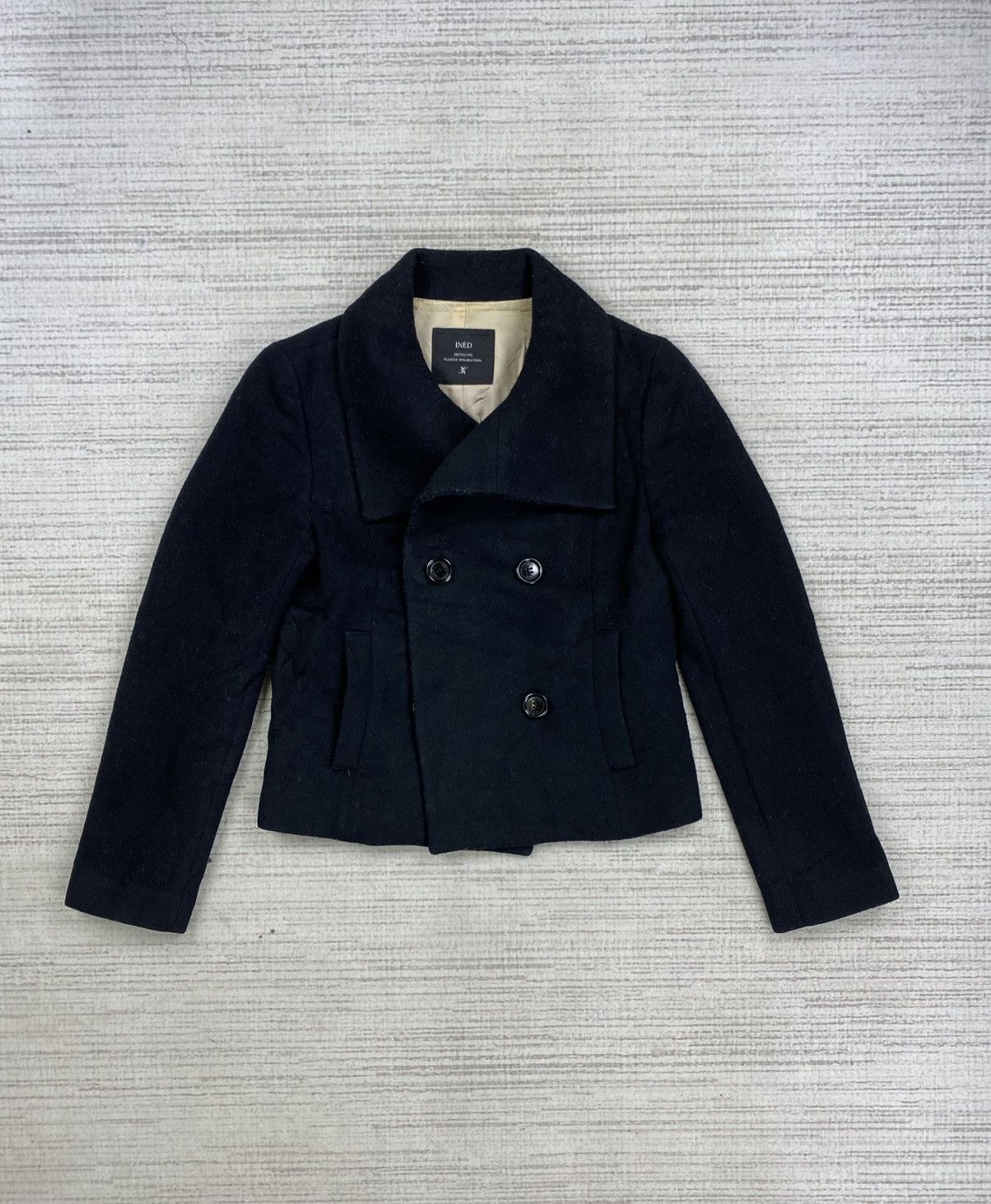 Yohji Yamamoto Vintage Yohji Yamamoto Ined Double Collar Wool Crop Jacket Size M / US 6-8 / IT 42-44 - 6 Thumbnail
