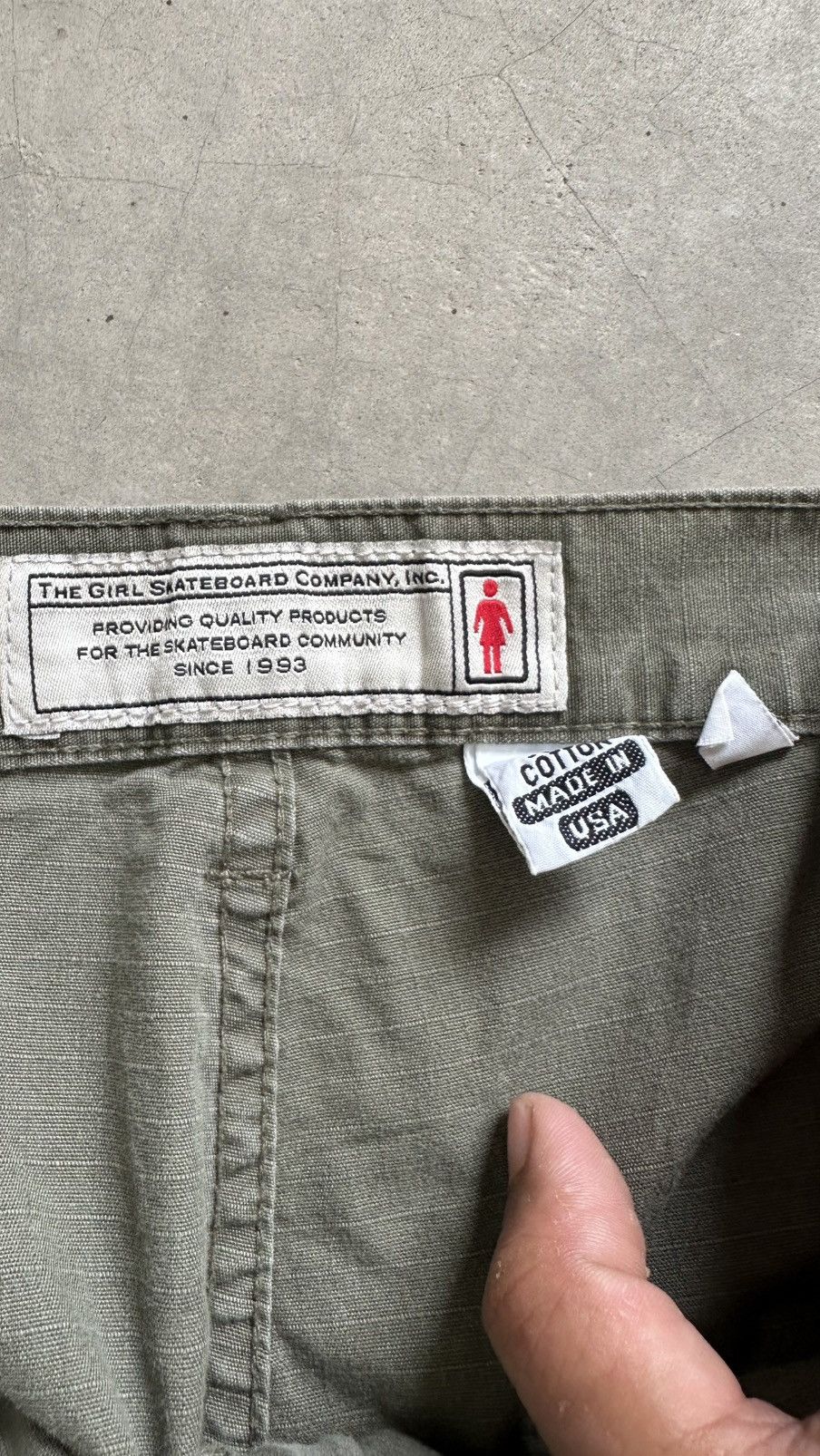Girl Skateboards VINTAGD THE GIRL SKATEBOARD ARMY PANT Size US 32 / EU 48 - 7 Thumbnail