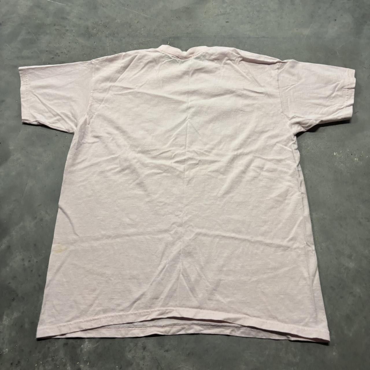Japanese Brand × Vintage Crazy Vintage 90s Pretty Flower Nature Light Pink Graphic Tee! Size US L / EU 52-54 / 3 - 6 Thumbnail