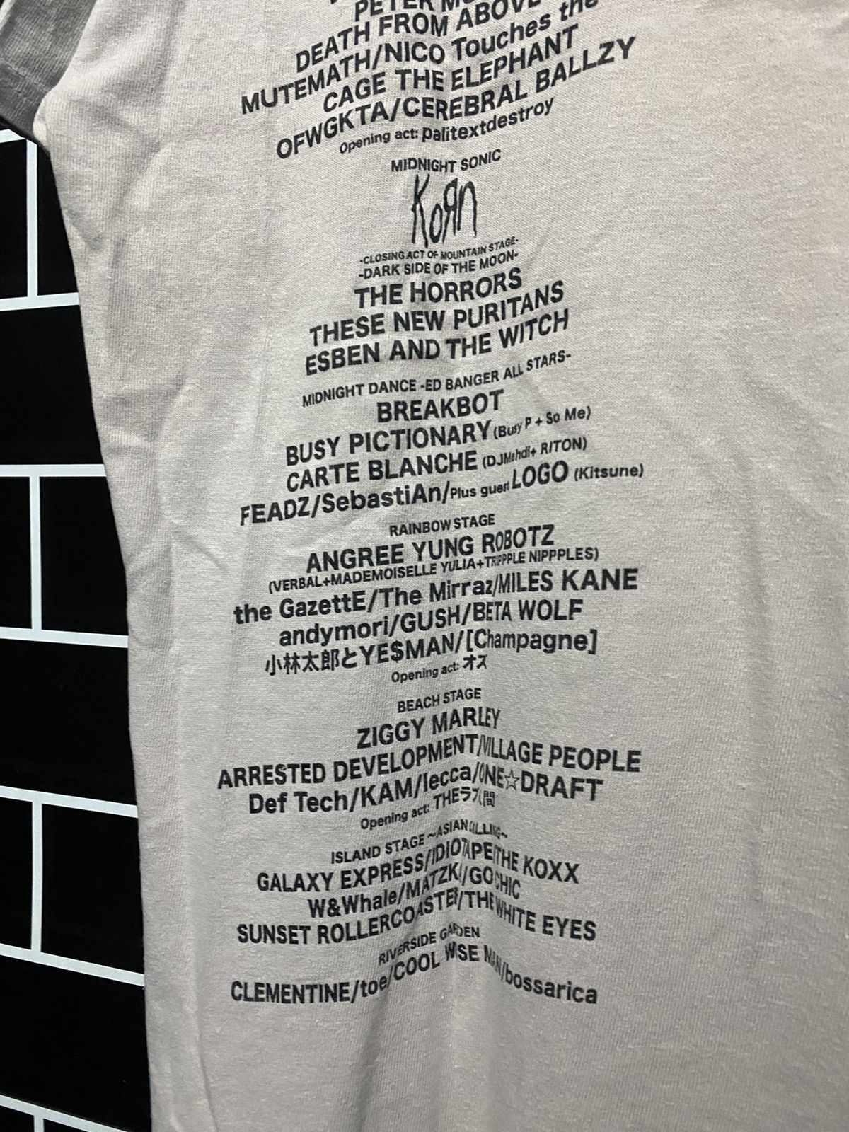 Band Tees Summer sonic 2011 Japan live tour concert rock band tshirt Size US L / EU 52-54 / 3 - 8 Thumbnail