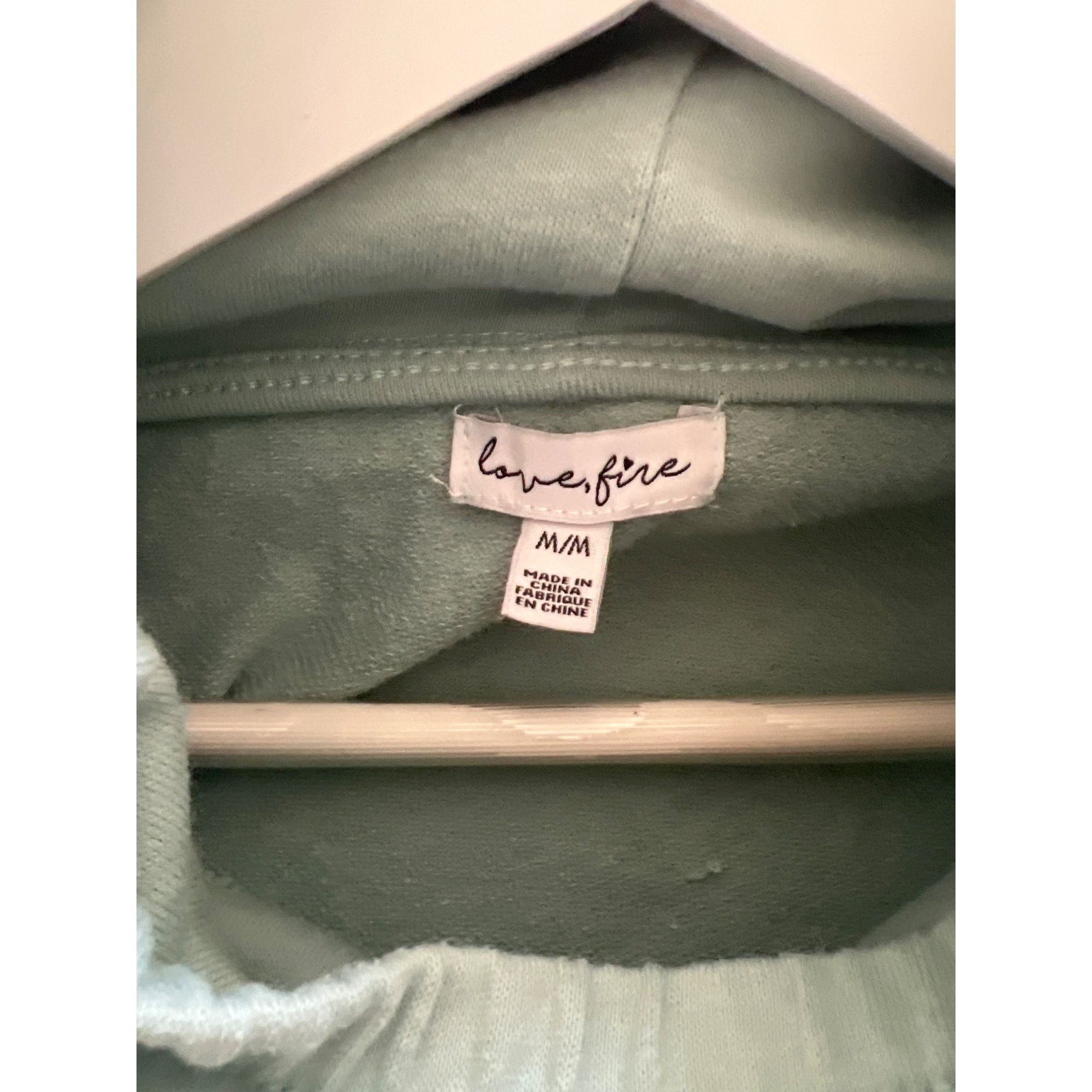 Other Love Fire Mint Green Hoodie With Built-In Face Mask Size M / US 6-8 / IT 42-44 - 7 Thumbnail