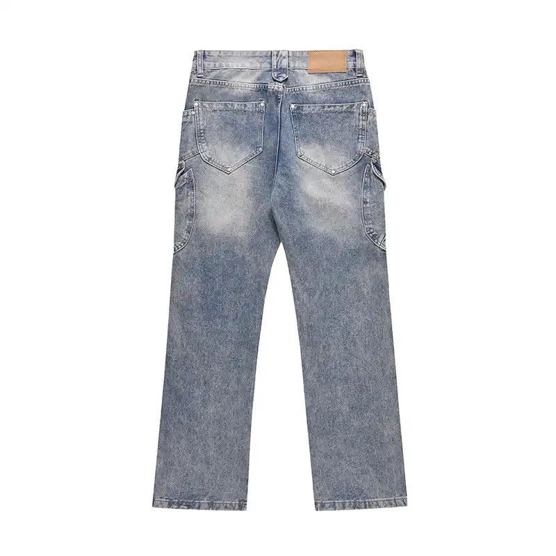 Japanese Brand × Vintage Ripped Jeans for Men Street Slim Blue Size US 29 - 8 Thumbnail