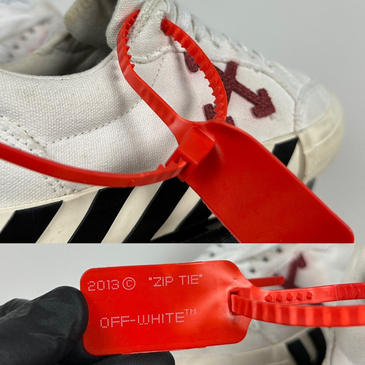 Off-White Off-White Vulcanized Virgil Abloh Low Top Sneakers Size US 8 / IT 38 - 20 Thumbnail