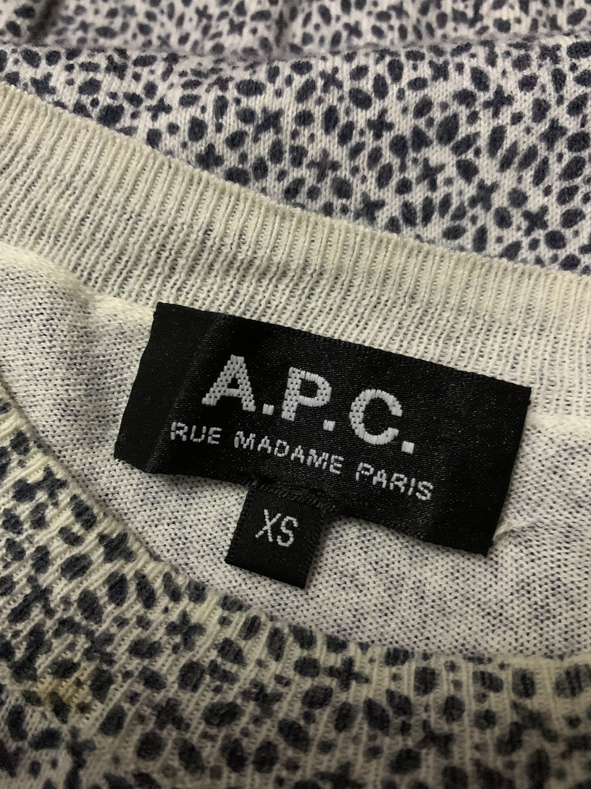 A.P.C. Vtg A.p.c Rue Madame Paris Leapord Shirt Size S / US 4 / IT 40 - 5 Thumbnail