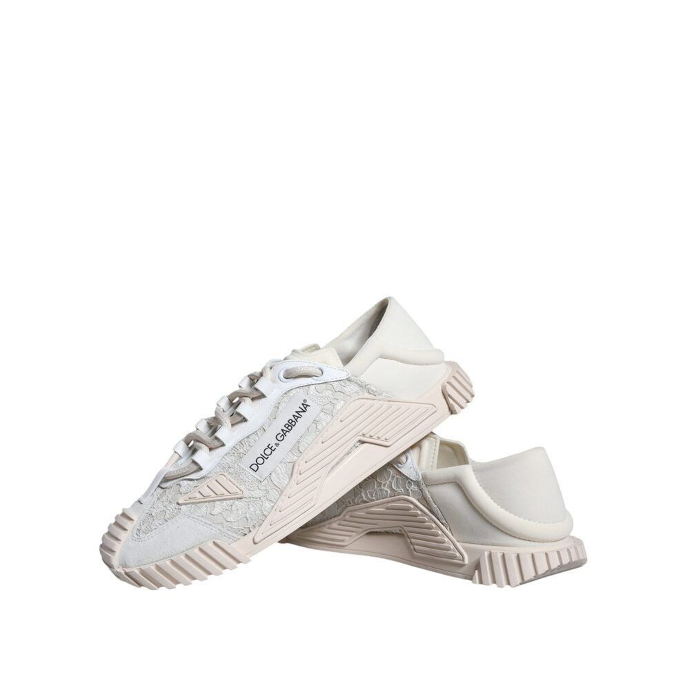 Dolce & Gabbana Dolce & Gabbana White Lace NS1 Low Top Sneaker Sports Shoes Size US 6.5 / IT 36.5 - 7 Thumbnail
