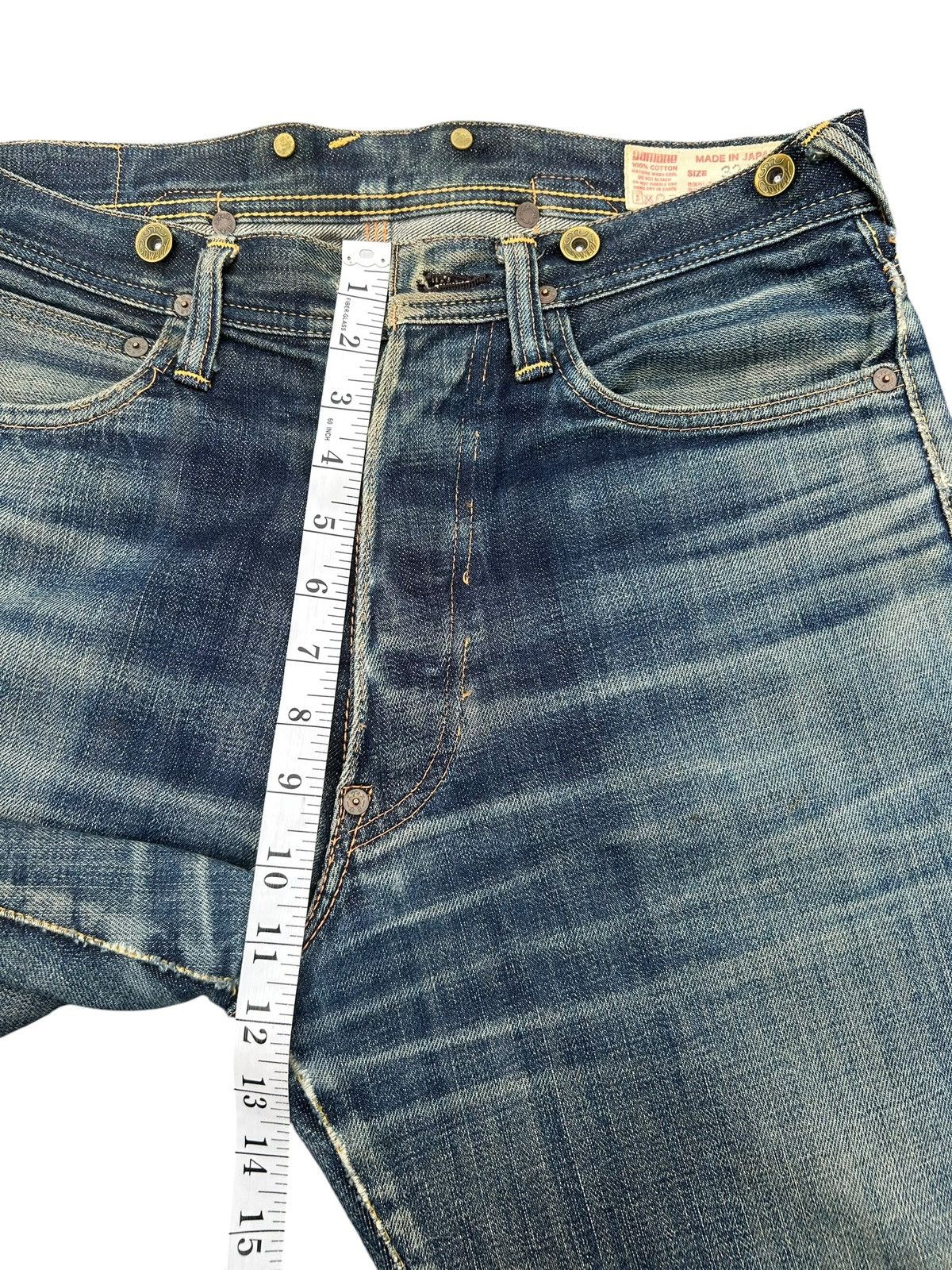 Kapital Buckle Back Vintage Evisu Cowboy Selvedge Distressed Denim Size US 32 / EU 48 - 22 Thumbnail