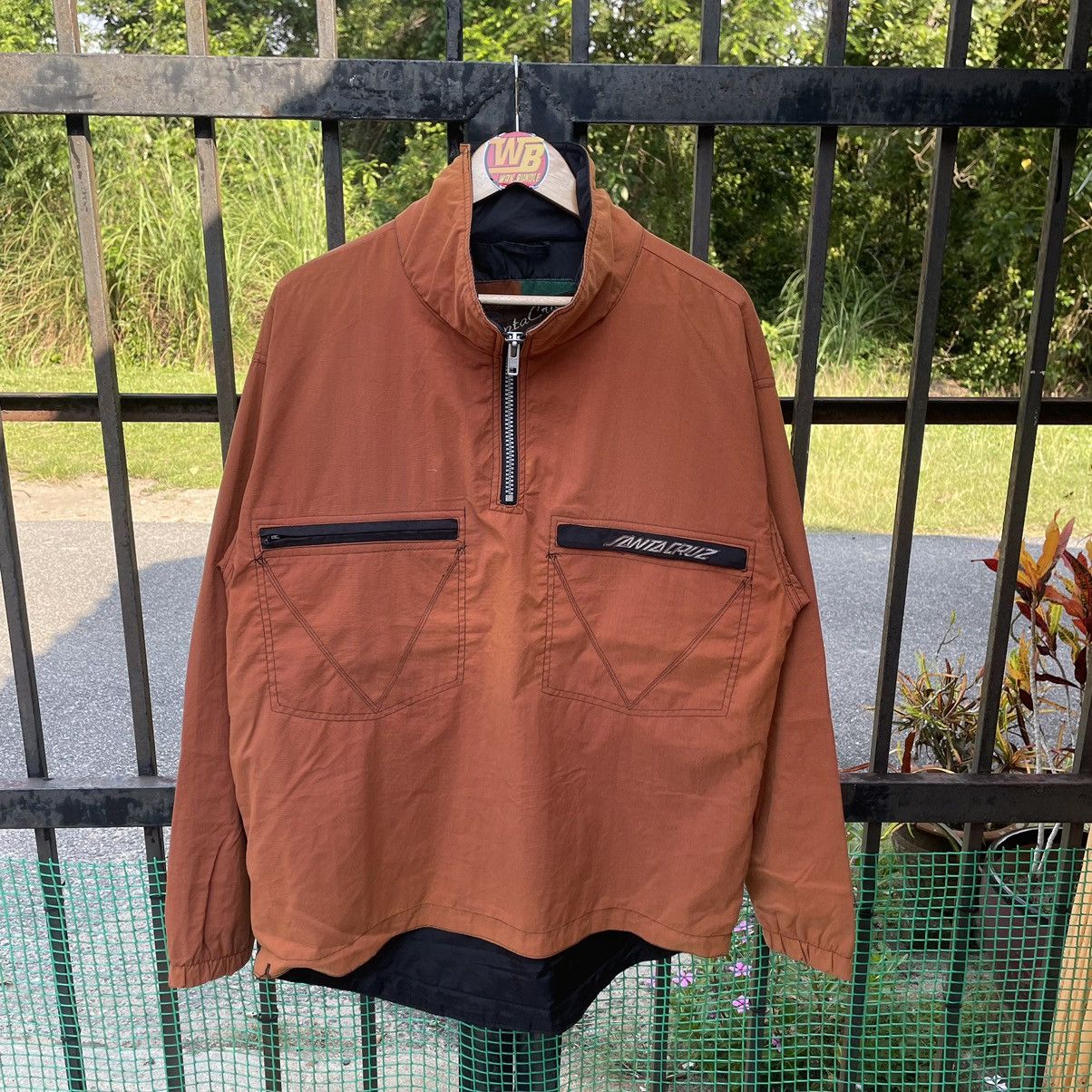 Santa Cruz Skateboards × Vintage 🔥🔥Vintage Santa Cruz Snowboards Half Zipper Light Jacket Size US M / EU 48-50 / 2 - 1 Thumbnail