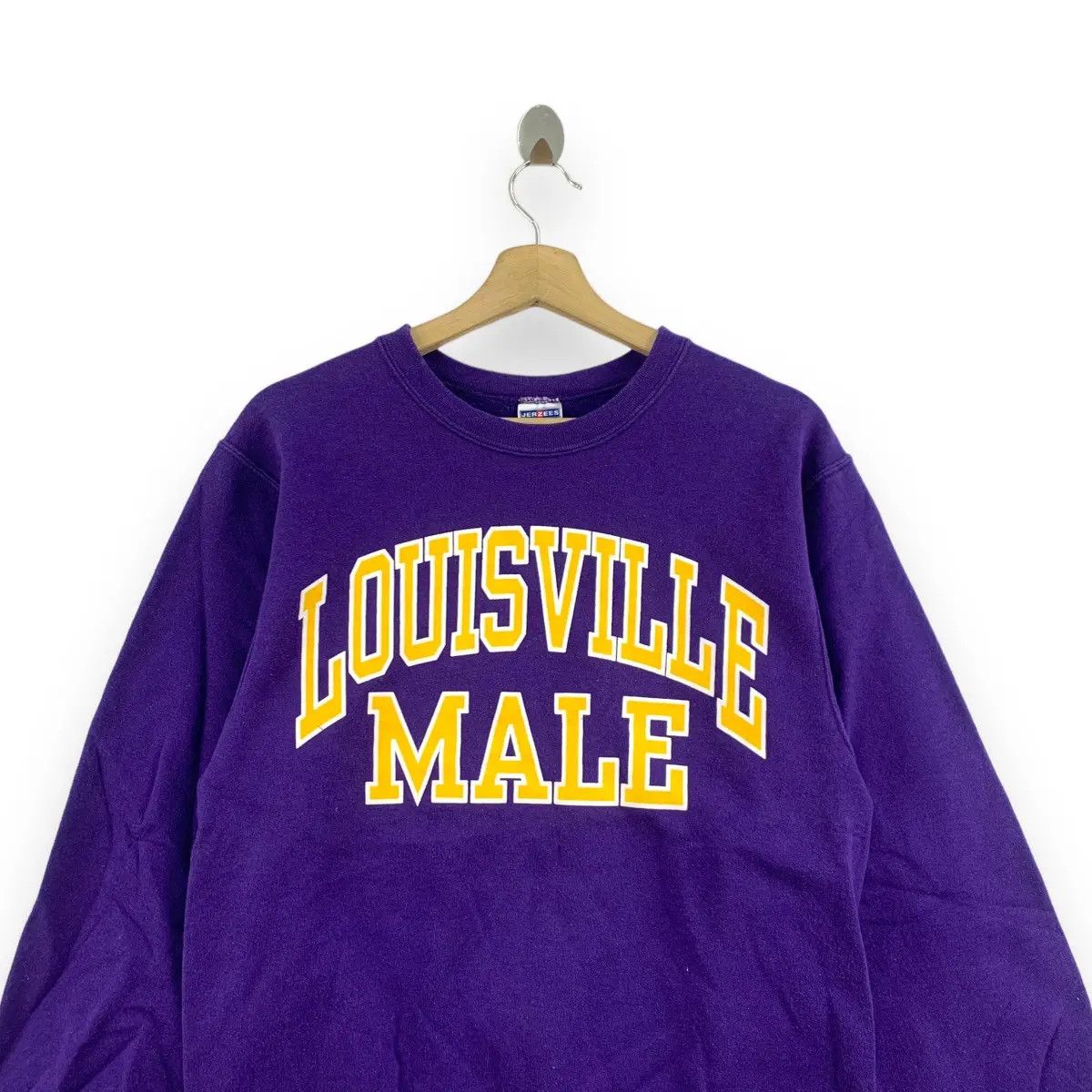 Vintage Vintage LOUISVILLE MALE UNIVERSITY High School Sweatshirt Size S / US 4 / IT 40 - 2 Thumbnail