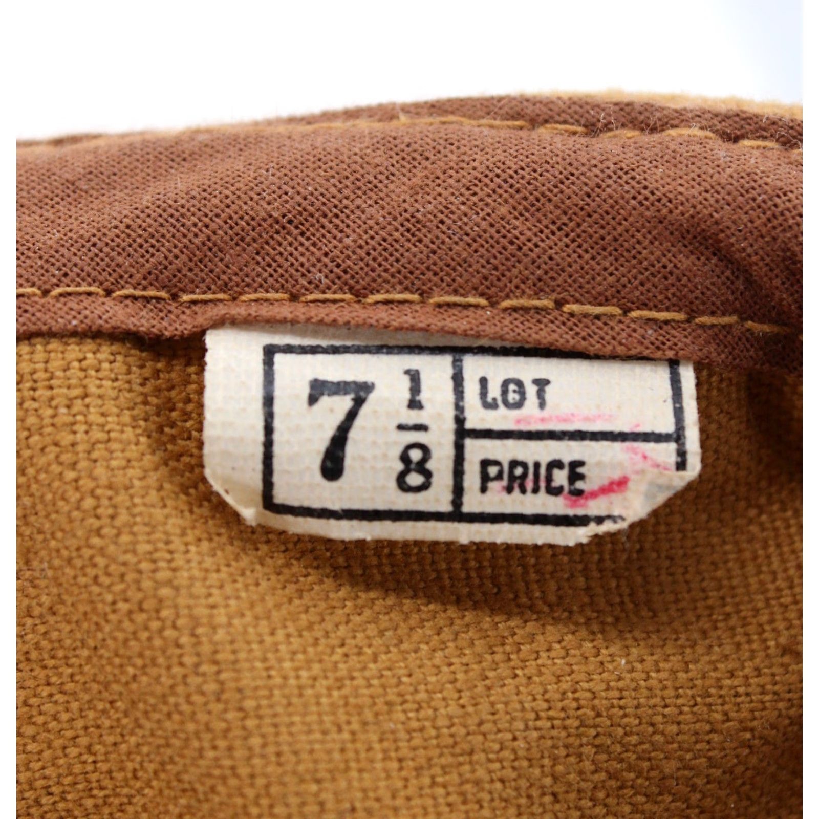 Vintage VTG 1930s Brown Duck Canvas Hunting Cap Sz 7 1/8 Hat 30s Cap Mens Brown Duck Canvas 1930s Hat Size 7 1/8 Mens Size ONE SIZE - 6 Thumbnail