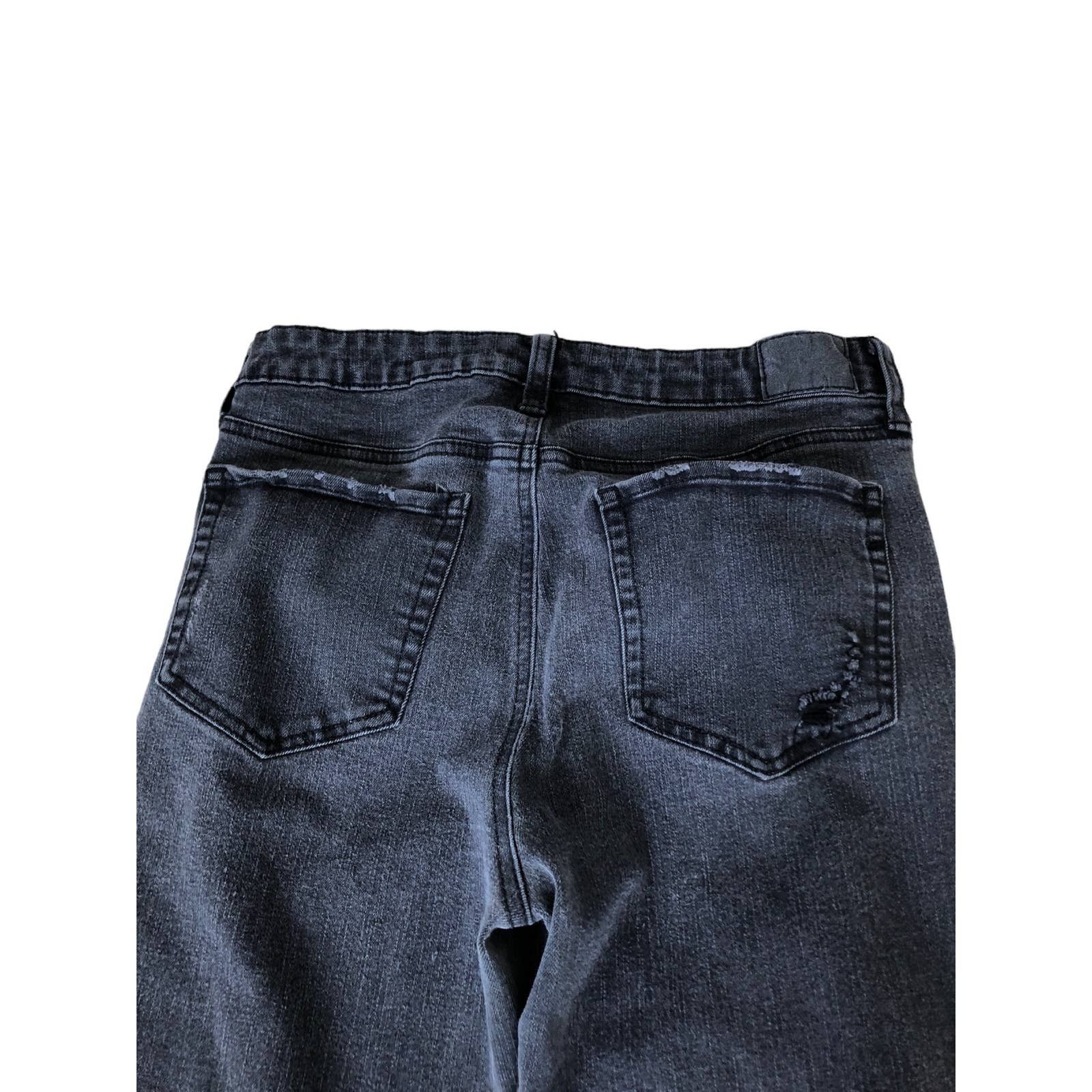 Aeropostale AERO HighRise Dark Distressed Raw Hem Stretch Jeans Size 10 Size 30" / US 8 / IT 44 - 6 Thumbnail
