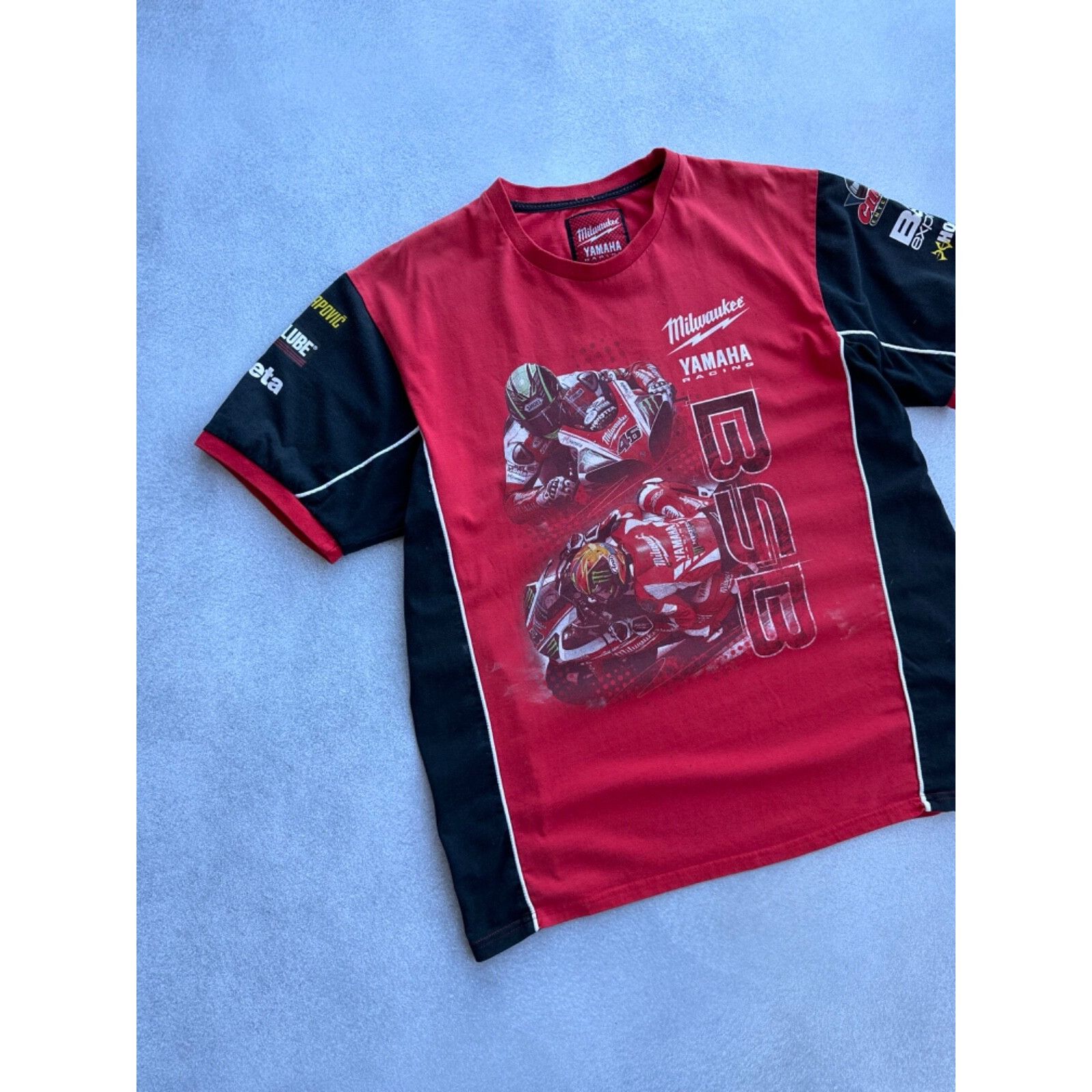 Yamaha VTG Yamaha Racing Milwaukee Monster Distressed T-shirt Size US XL / EU 56 / 4 - 2 Thumbnail