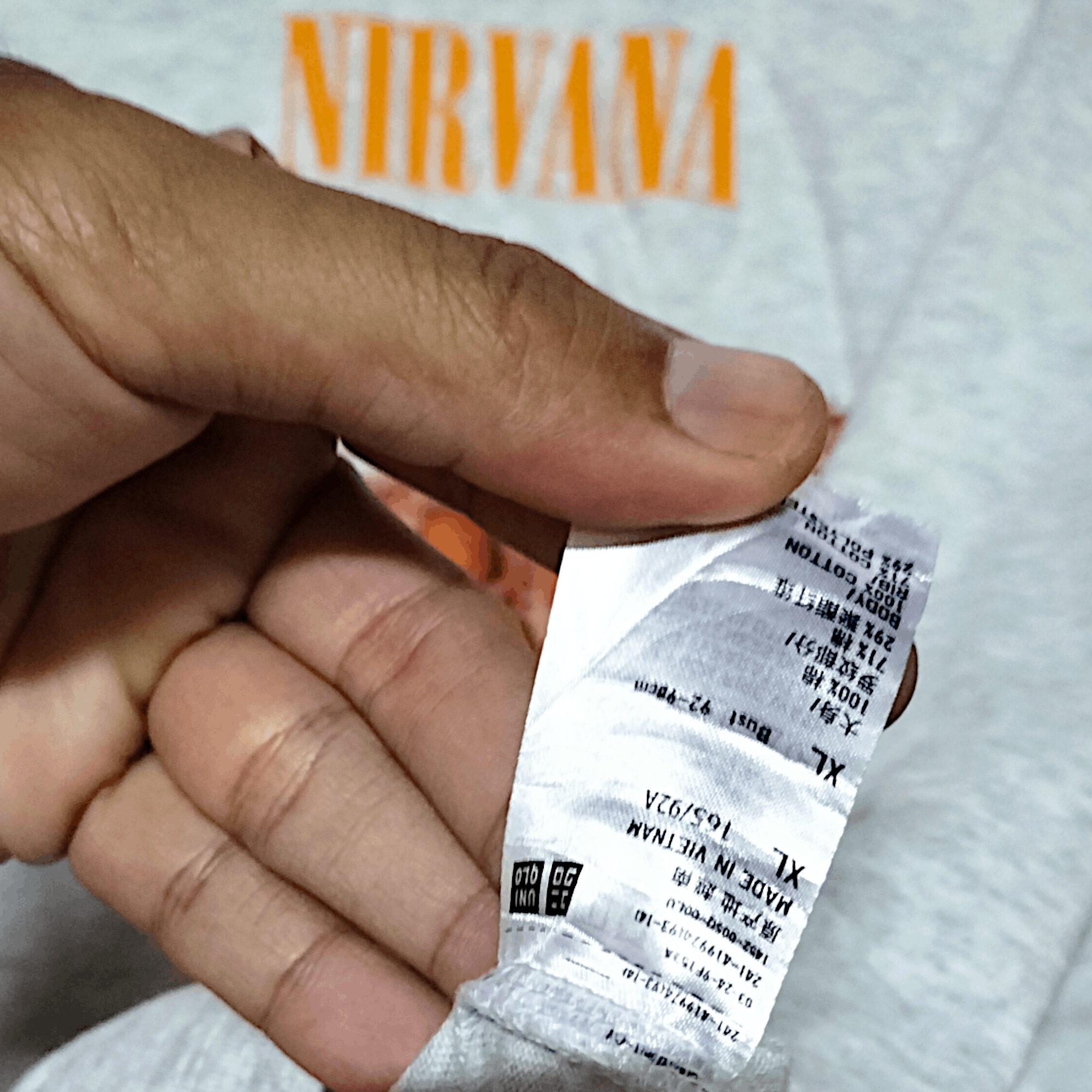 Band Tees × Nirvana × Uniqlo Uniqlo x Nirvana In Utero Long sleeve Fashion Street Grunge Size US XL / EU 56 / 4 - 3 Thumbnail