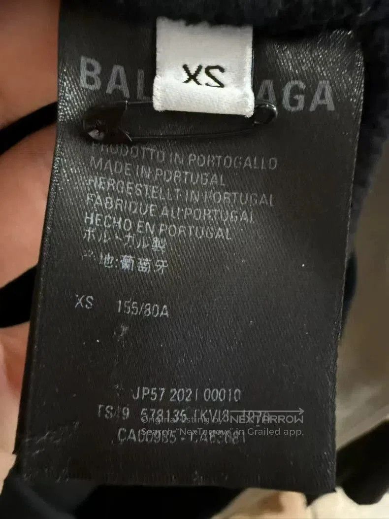 Balenciaga Mosaic Black XS Sweatshirt.