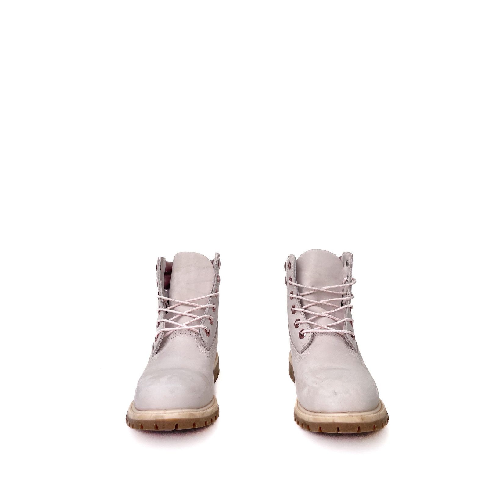 Timberland Grey & Metallic Pink Combat Boots Size US 9 / IT 39 - 5 Thumbnail