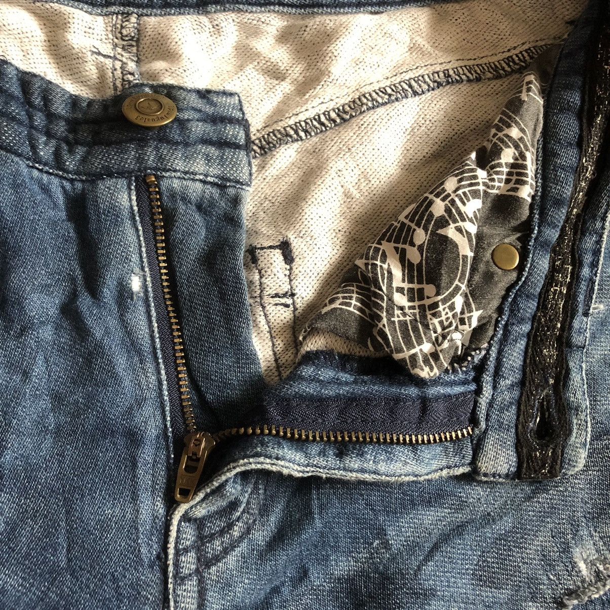 Number (N)ine Number Nine X 1PIU1UGUALE3 Camo Distress Skinny Pants Size US 30 / EU 46 - 8 Thumbnail