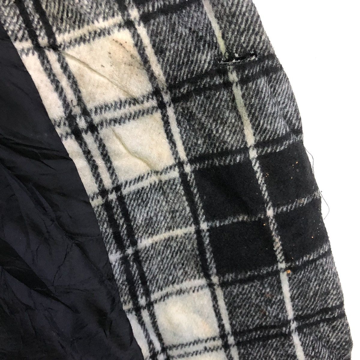 Japanese Brand LOVETOXIC Black Tartan Long Trench Coat Jacket Size US M / EU 48-50 / 2 - 22 Thumbnail