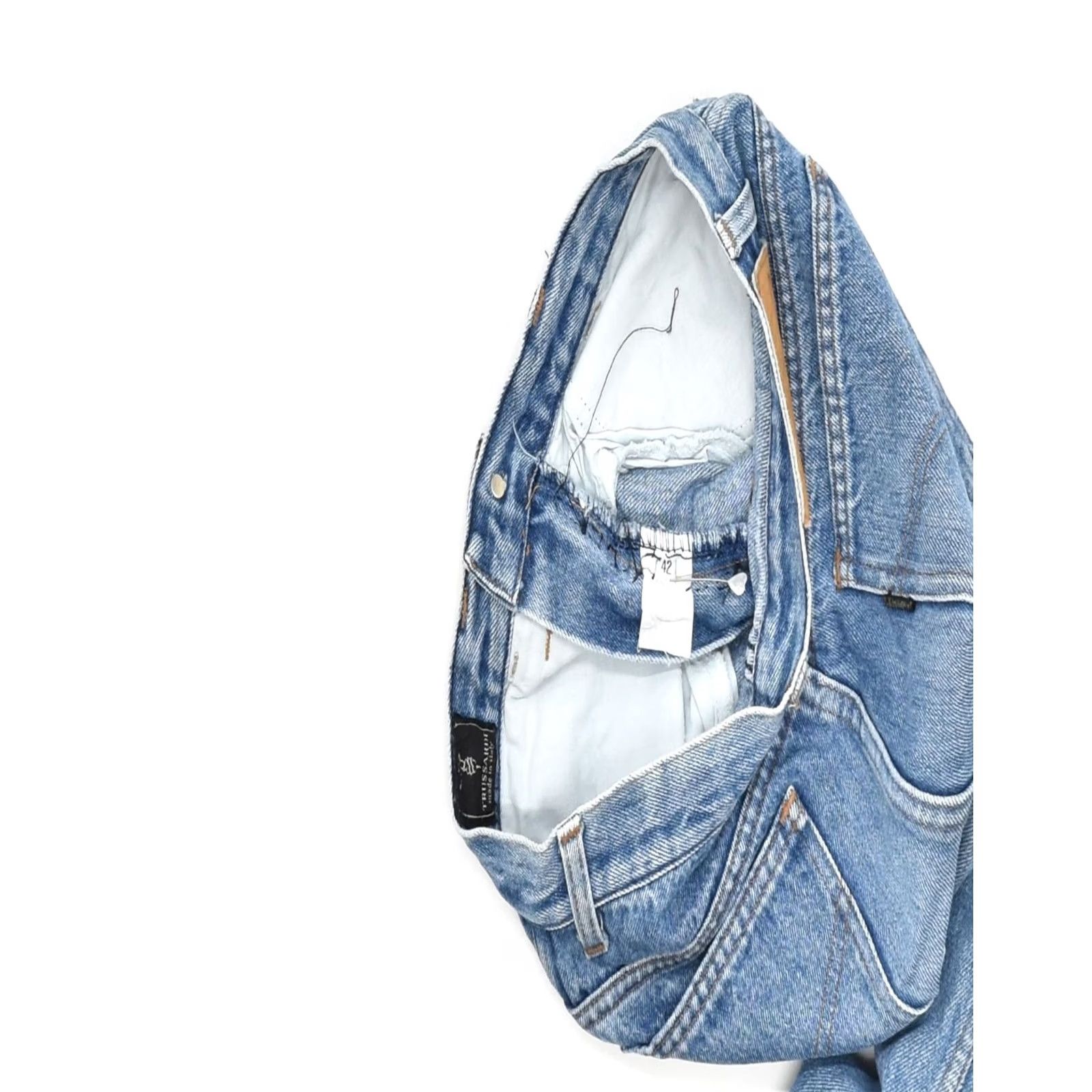 Trussardi TRUSSARDI Womens Tapered Jeans Blue EU 42 Large W26 L27 Size 36" / US 14 / IT 50 - 5 Thumbnail