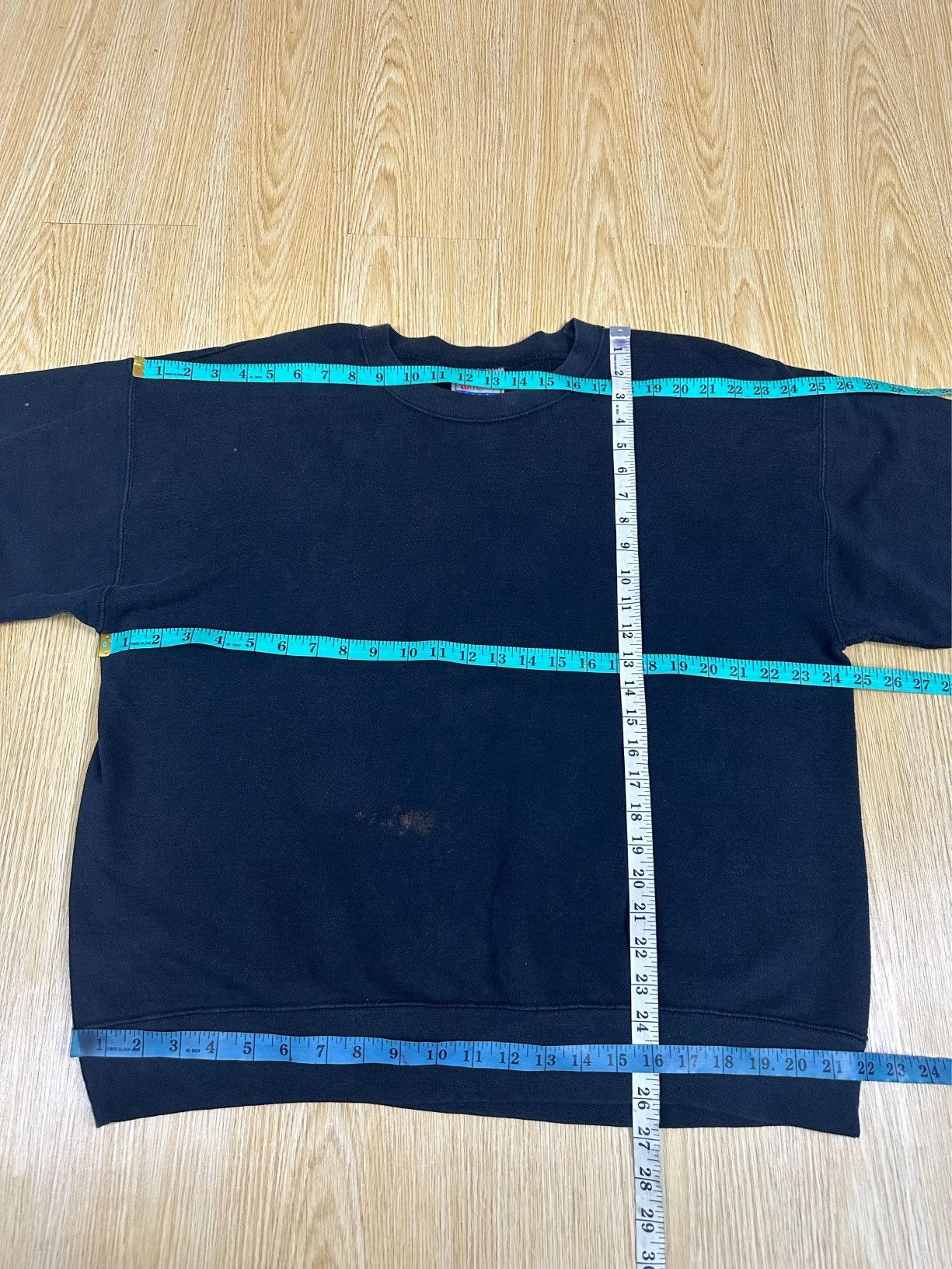 Hanes × Vintage Vintage Hanes 80s Crewneck Faded Painted Sweatshirt A299 Size US L / EU 52-54 / 3 - 3 Thumbnail