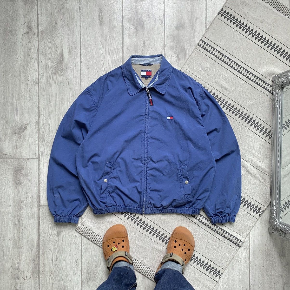 Tommy Hilfiger Vintage 90s Faded Tommy Hilfiger jacket light bomber Y2K Size US XL / EU 56 / 4 - 1 Thumbnail