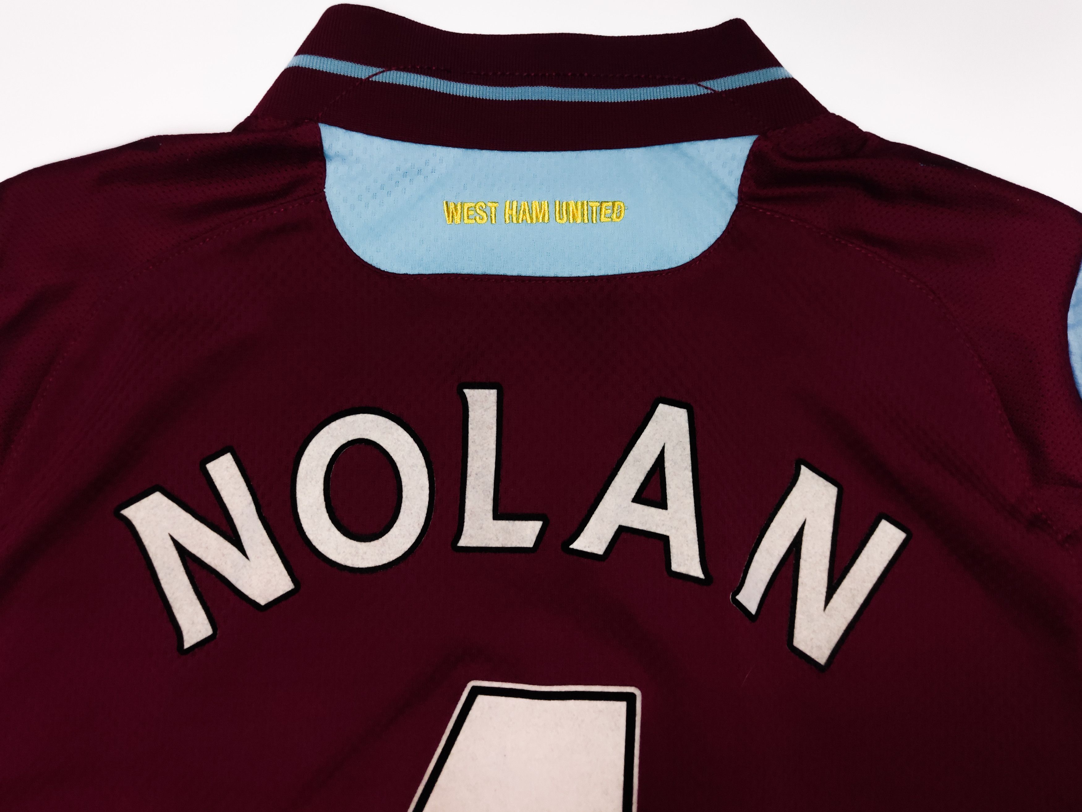 Macron Nolan #4 West Ham United 2012 2013 Macron Home Shirt Kit Size US XXS / EU 40 - 5 Thumbnail
