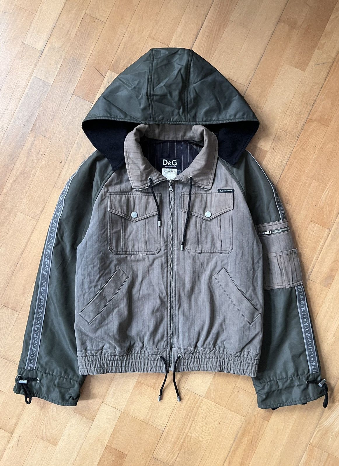 Dolce & Gabbana 2003 Dolce & Gabbana military style cropped fit jacket Size US L / EU 52-54 / 3 - 1 Thumbnail