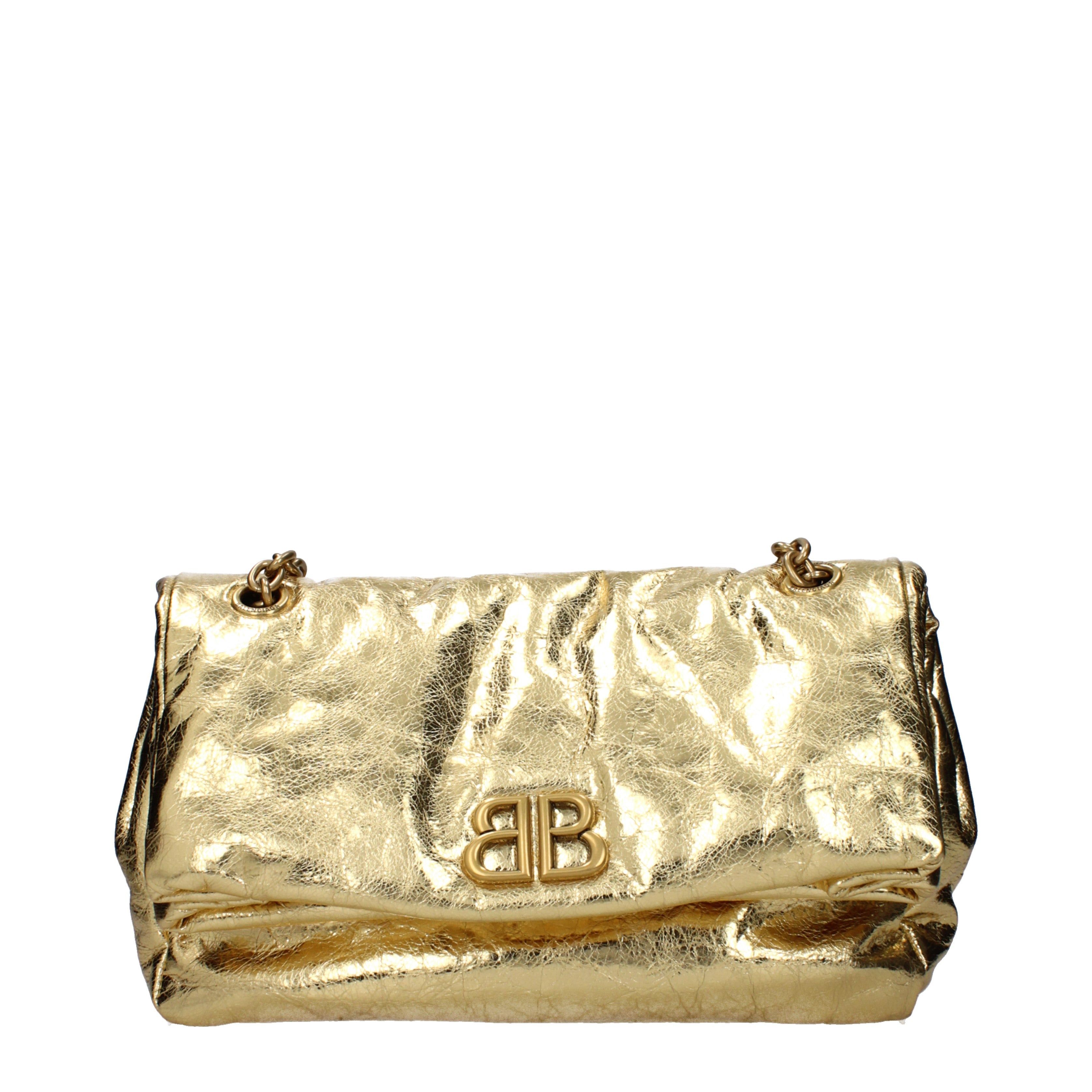 Balenciaga Balenciaga Shoulder Bags Women Leather Gold Size ONE SIZE - 1 Thumbnail