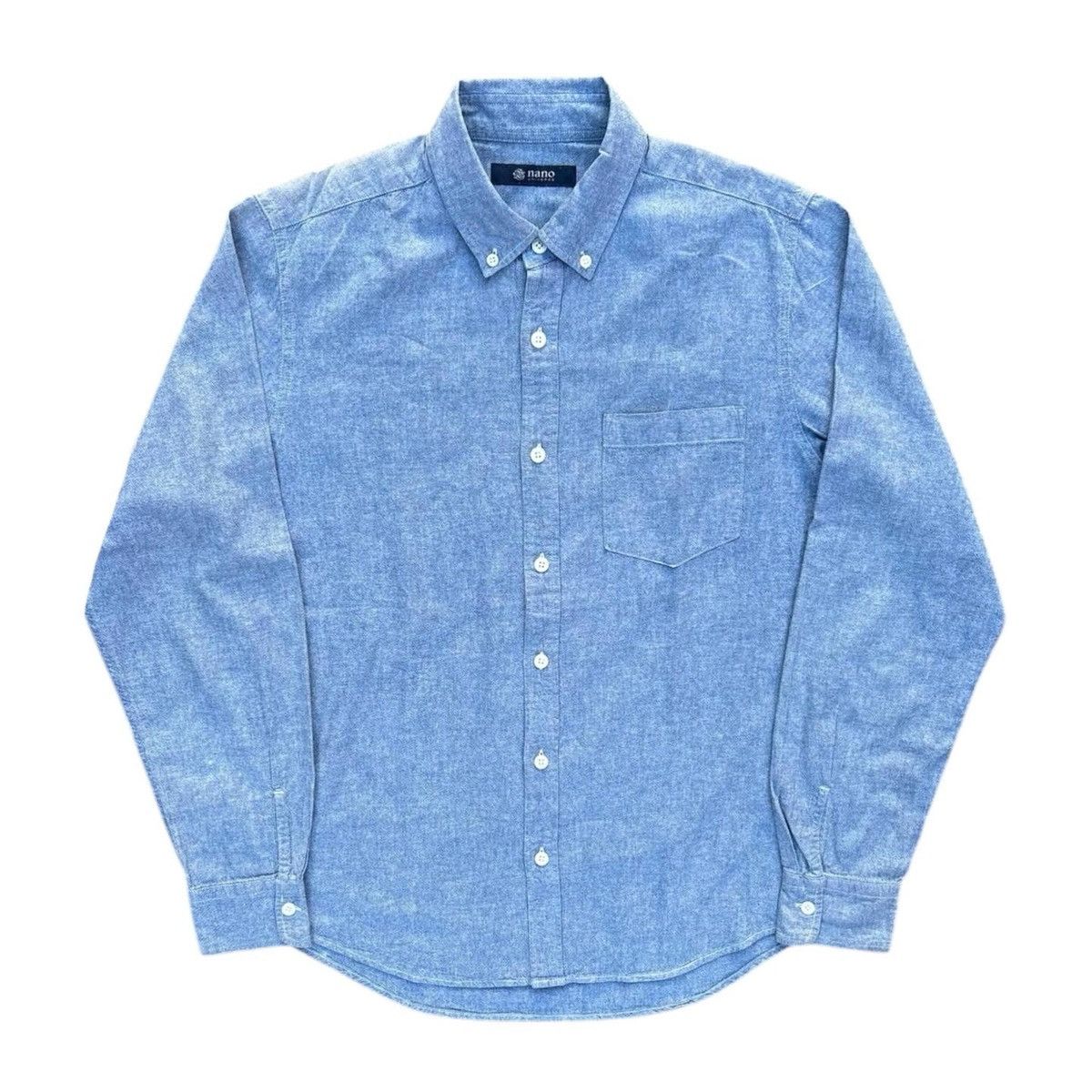 Beams Plus × Orslow Nano Universe Chambray Button Down Shirt Size US L / EU 52-54 / 3 - 1 Thumbnail
