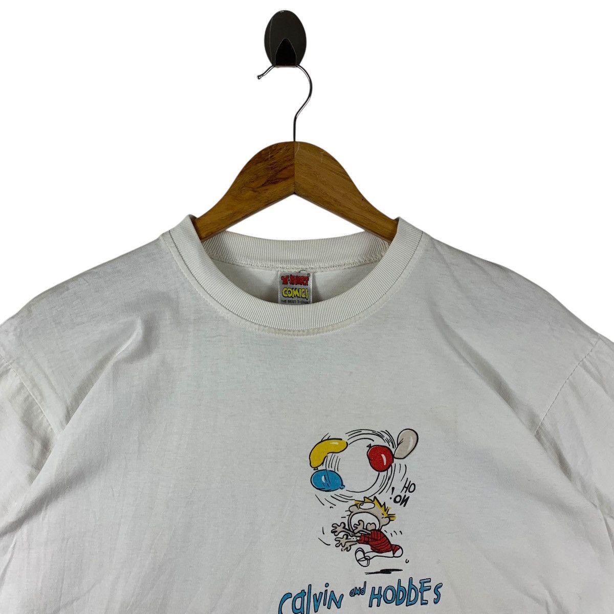 Cartoon Network Vintage CALVIN and HOBBES cartoon printed tee Size US M / EU 48-50 / 2 - 3 Thumbnail