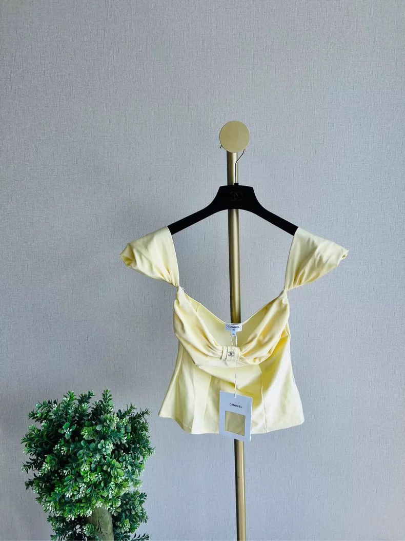Chanel 23S Yellow Strapless Top - dmc