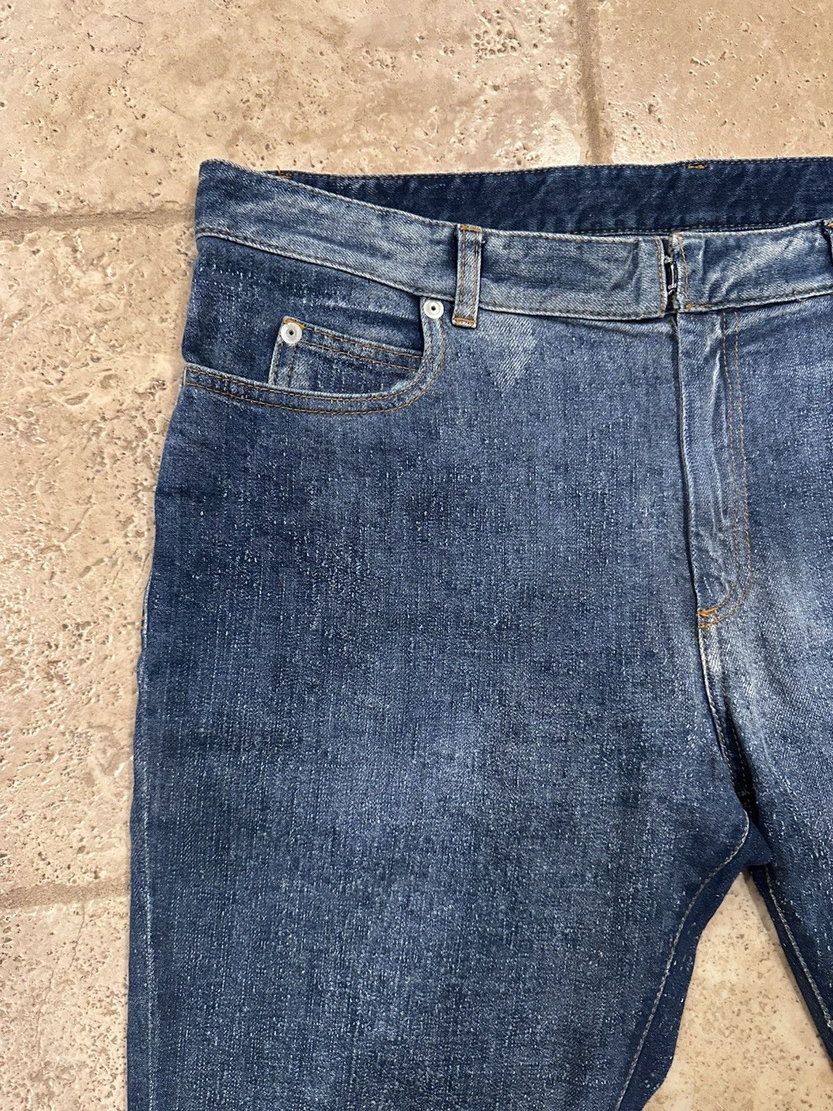 Maison Margiela Maison Margiela FW15 Pilled Distressed Blue Denim Jeans Size US 34 / EU 50 - 4 Thumbnail