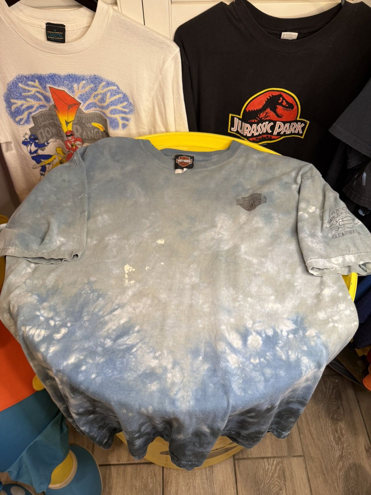 Harley Davidson Harley Davidson tie-dye blue T-shirt, 2000s Size US L / EU 52-54 / 3 - 1 Thumbnail