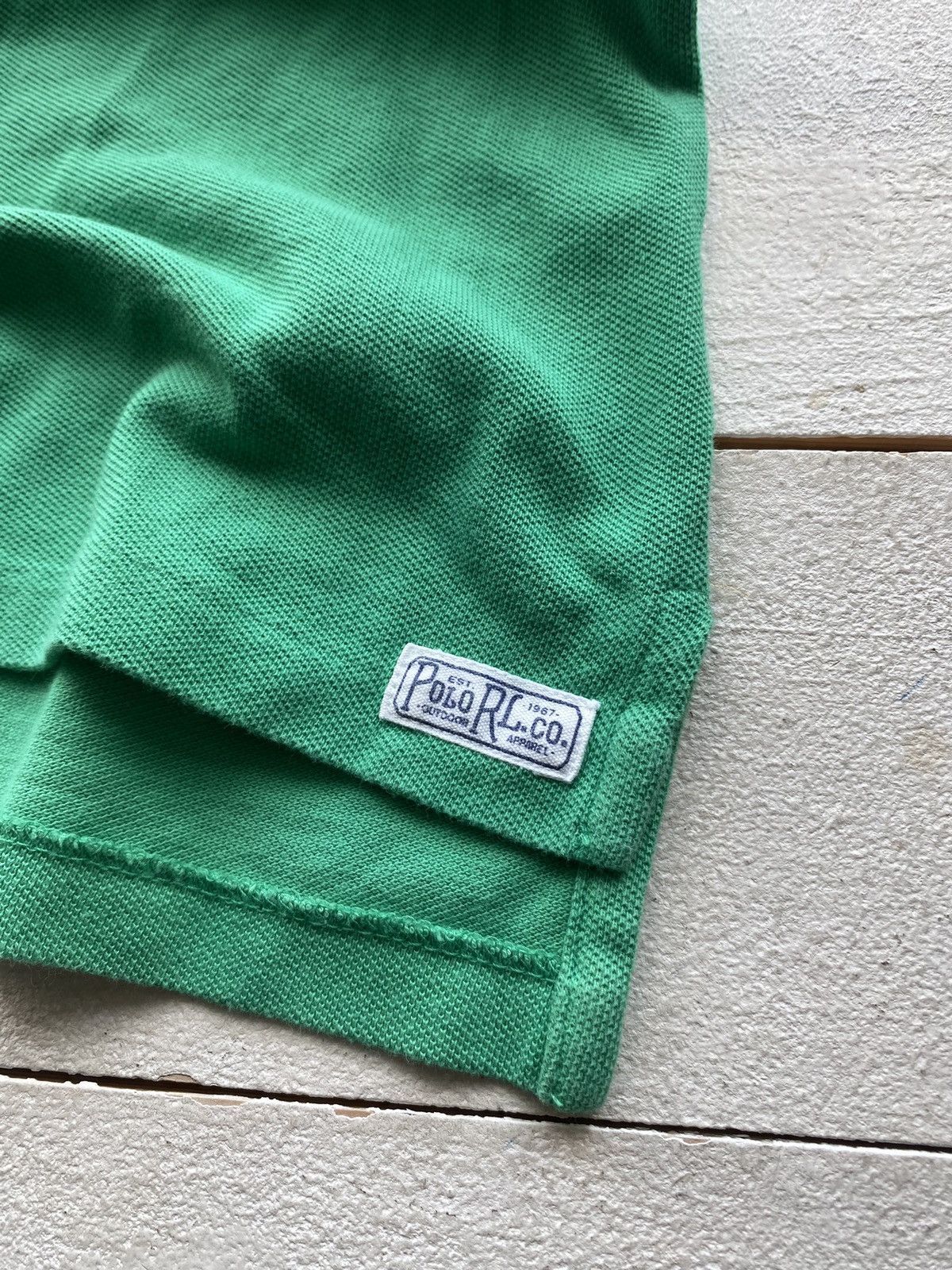 Designer × Polo Ralph Lauren × Vintage Polo Ralph Lauren 3 Green Big Logo Polo Shirt Womens M Size M / US 6-8 / IT 42-44 - 5 Thumbnail