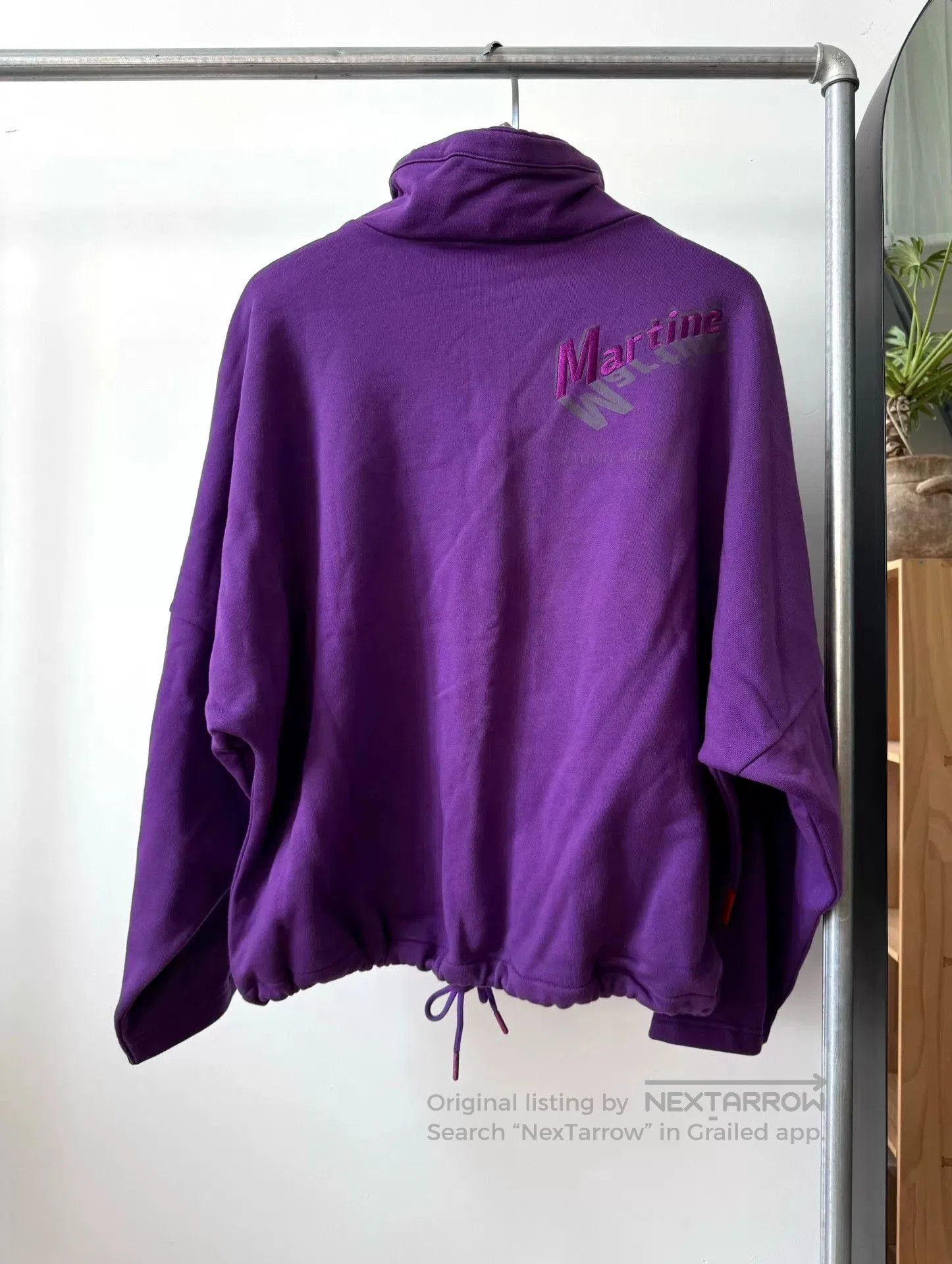 Martine Rose Martine Rose Purple Hooded Sweatshirt. Size US M / EU 48-50 / 2 - 2 Thumbnail
