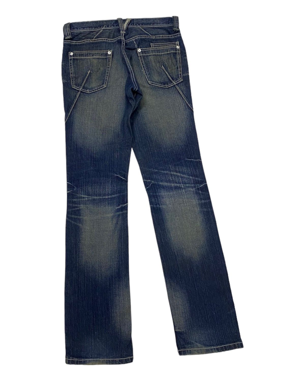 Japanese Brand × Michel Klein × Tornado Mart 🔥KLEIN PLUS HOMME DISTRESSED DENIM JEANS TORNADO MART STYLE Size US 32 / EU 48 - 4 Thumbnail