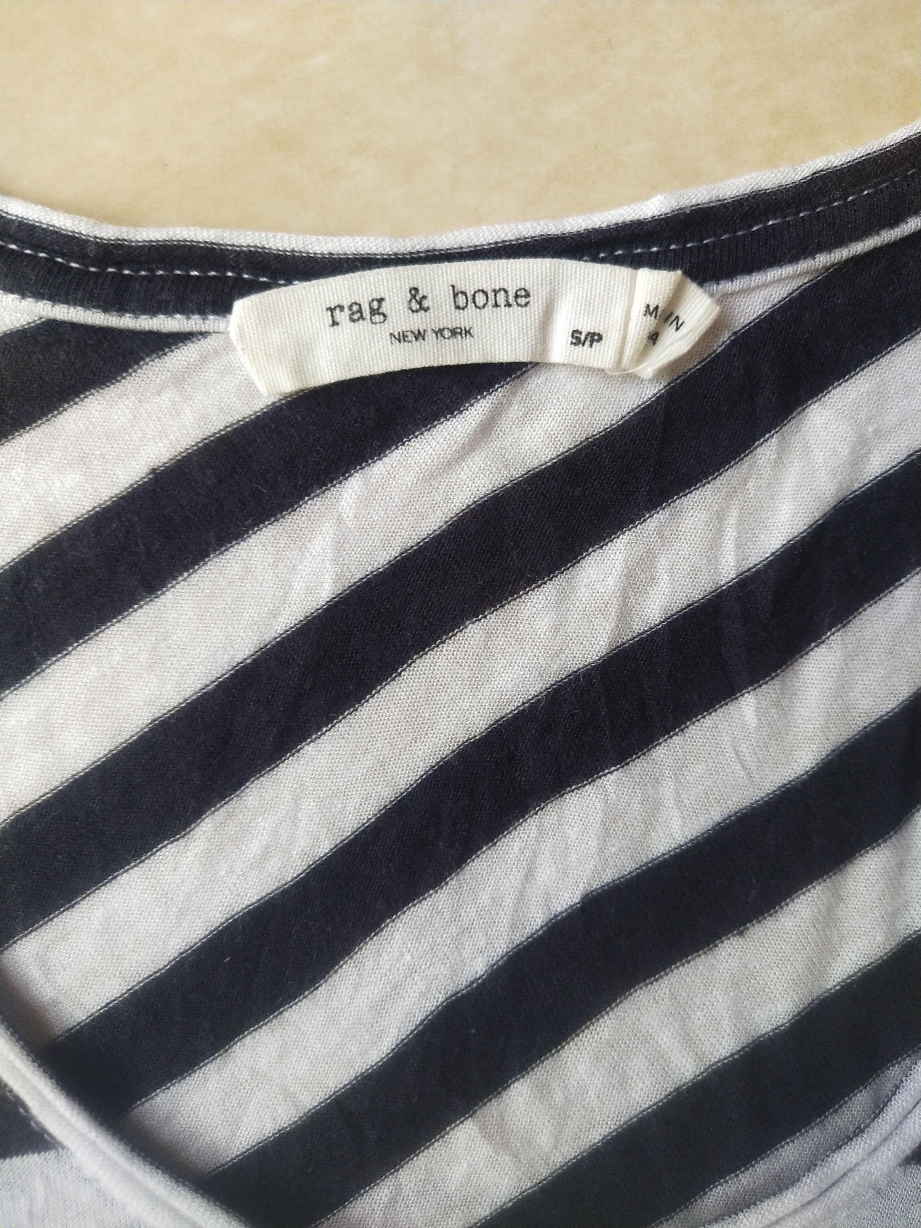 Rag & Bone Rag & Bone New York Modal Linen Striped Slub T-Shirt Size S / US 4 / IT 40 - 4 Thumbnail