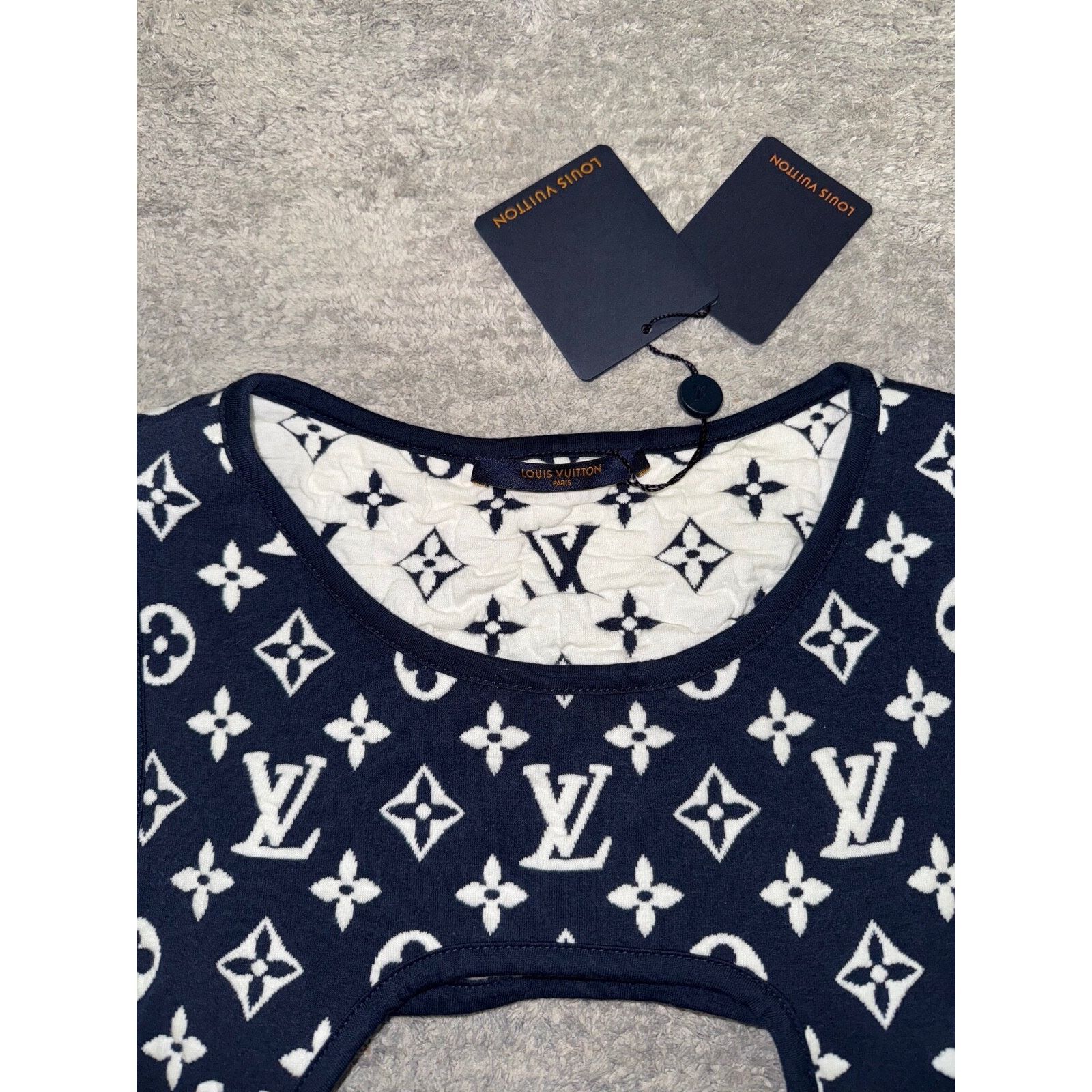 Louis Vuitton Louis Vuitton Monogram Logo Blue White Mid Layer Vest Medium Size US M / EU 48-50 / 2 - 5 Thumbnail