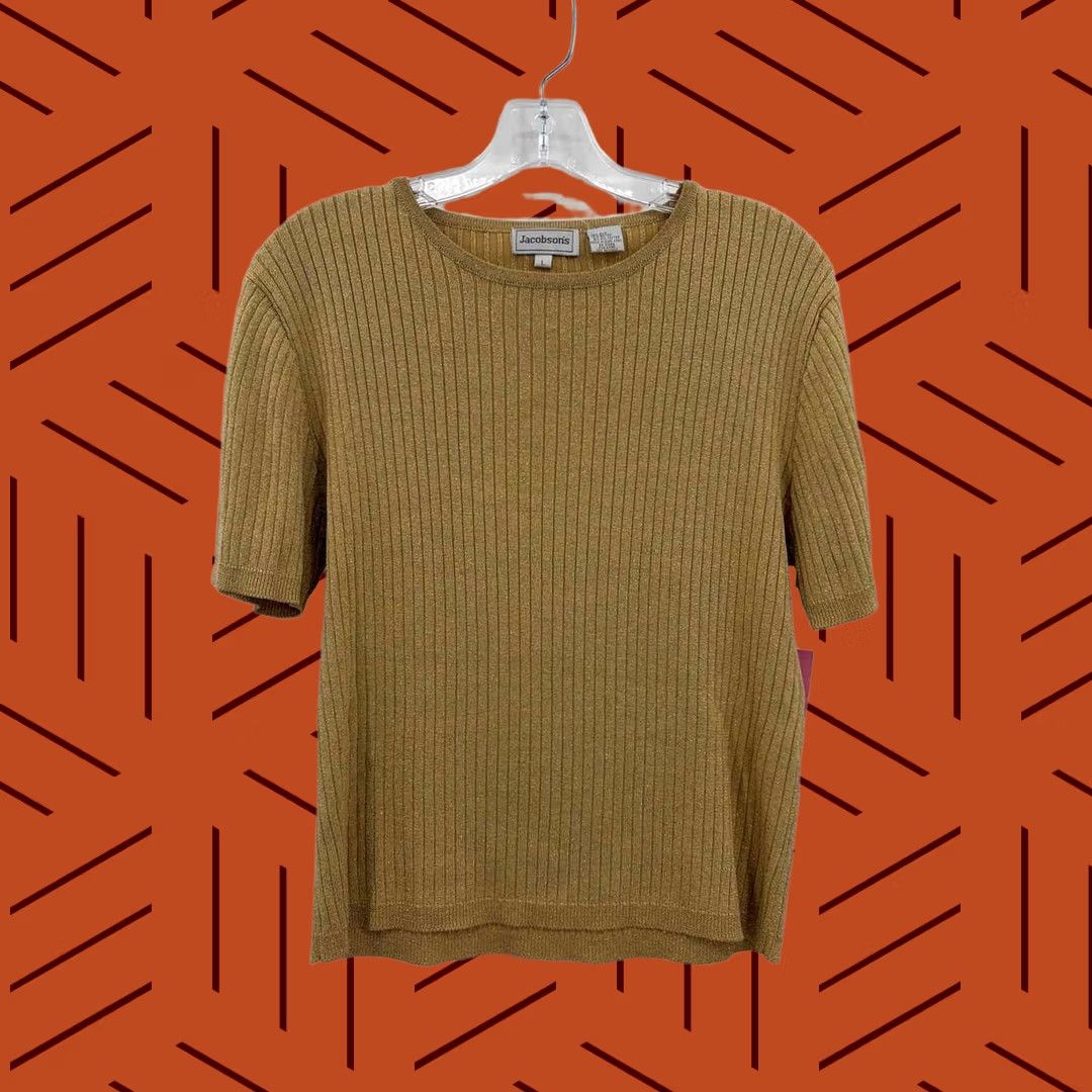 Vintage Jacobsons Sweater Gold Size Large Size L / US 10 / IT 46 - 1 Thumbnail