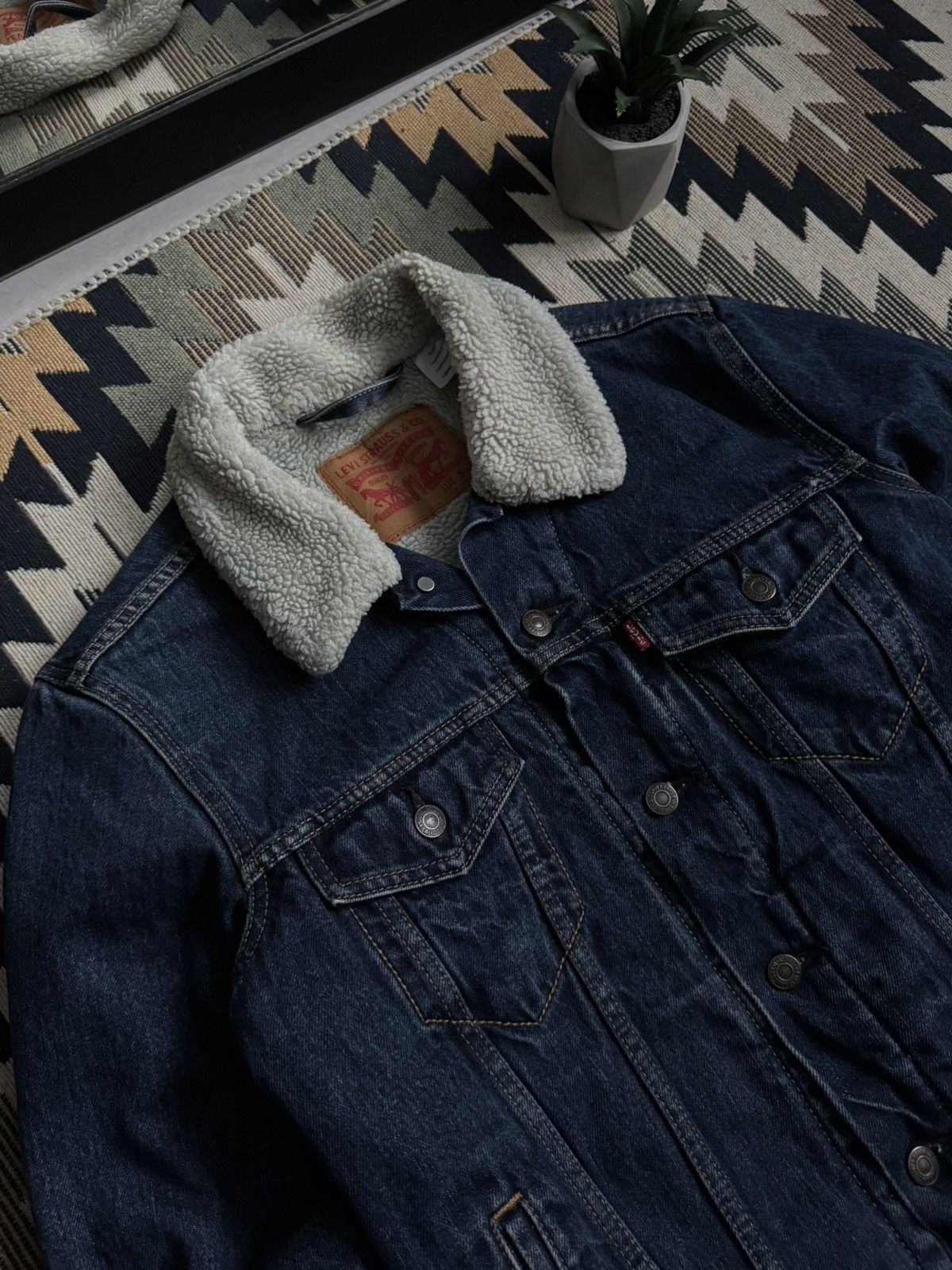 Levi's Vintage Levi’s Denim Sherpa Size US S / EU 44-46 / 1 - 5 Thumbnail