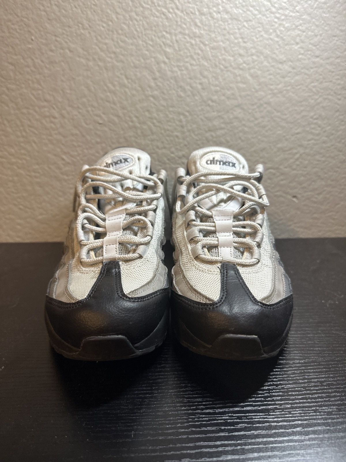 Nike Nike Air Max 95 White Grey Black Size US 7 / EU 40 - 4 Thumbnail
