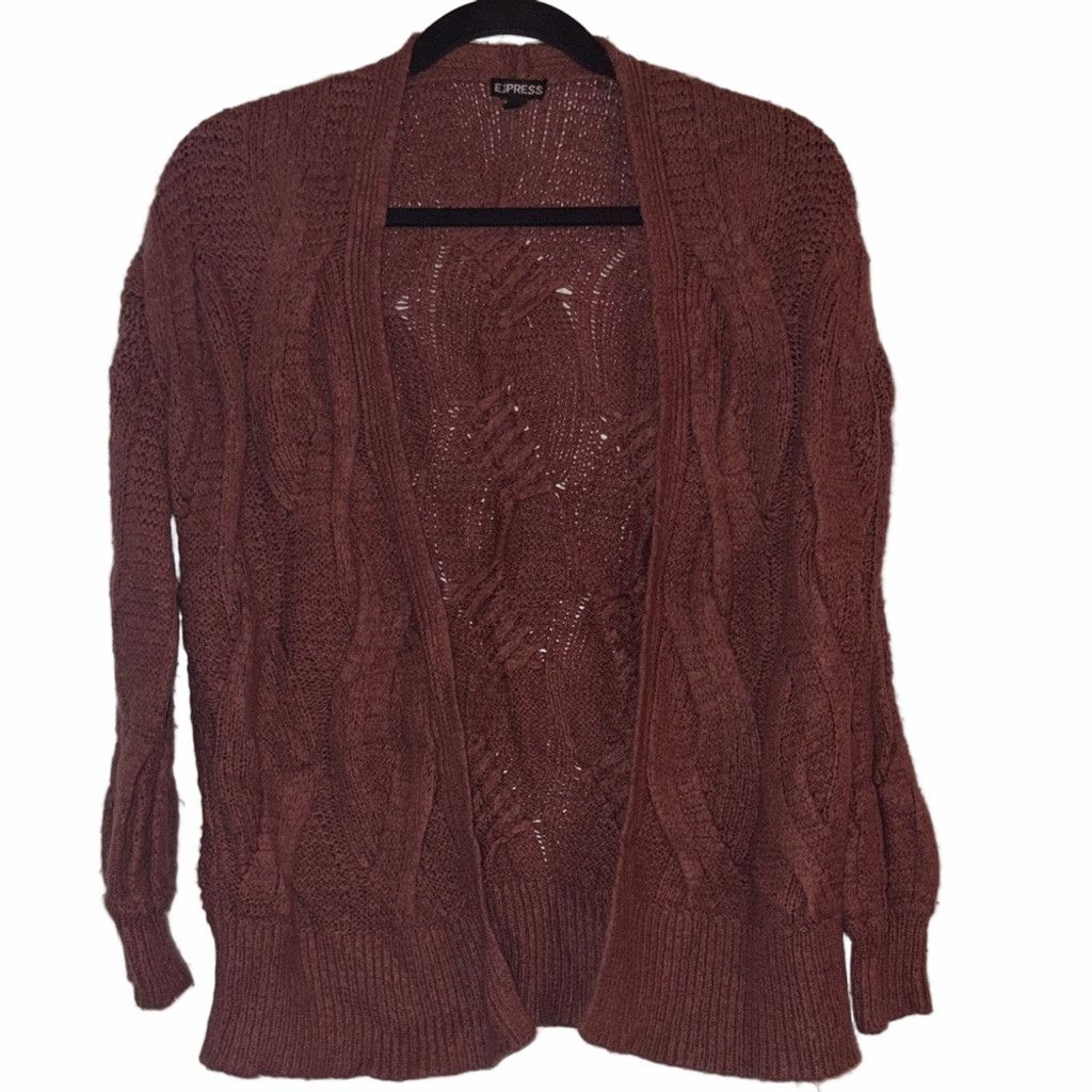 Express Express Warm Burgundy Cardigan | EUC | Sz XS Size XS / US 0-2 / IT 36-38 - 1 Thumbnail