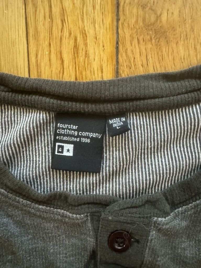 Fourstar Fourstar Long Sleeve Henley Size US L / EU 52-54 / 3 - 3 Thumbnail