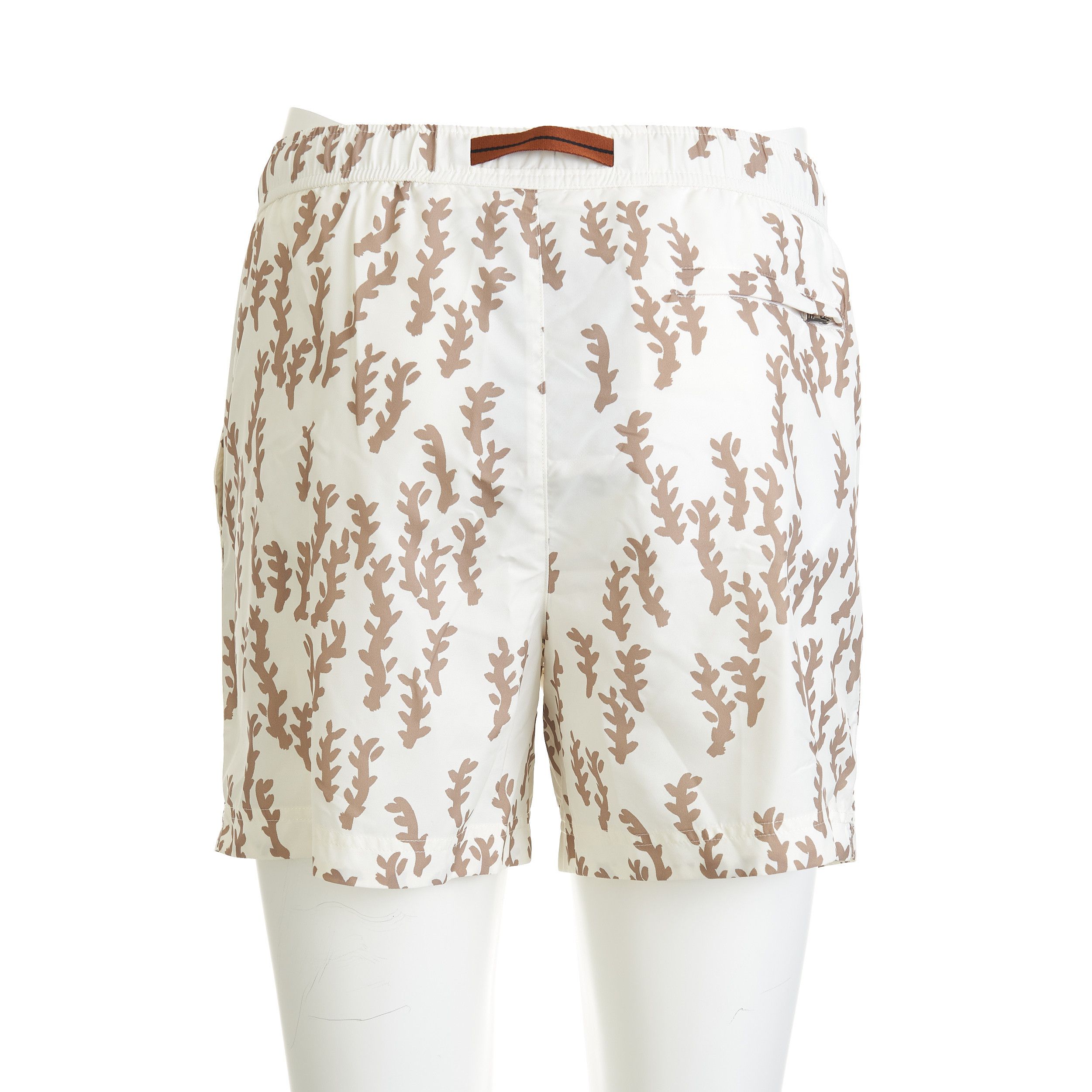 Ermenegildo Zegna White Beige Oasi Print Swim Trunks Size M Size US 30 / EU 46 - 6 Thumbnail