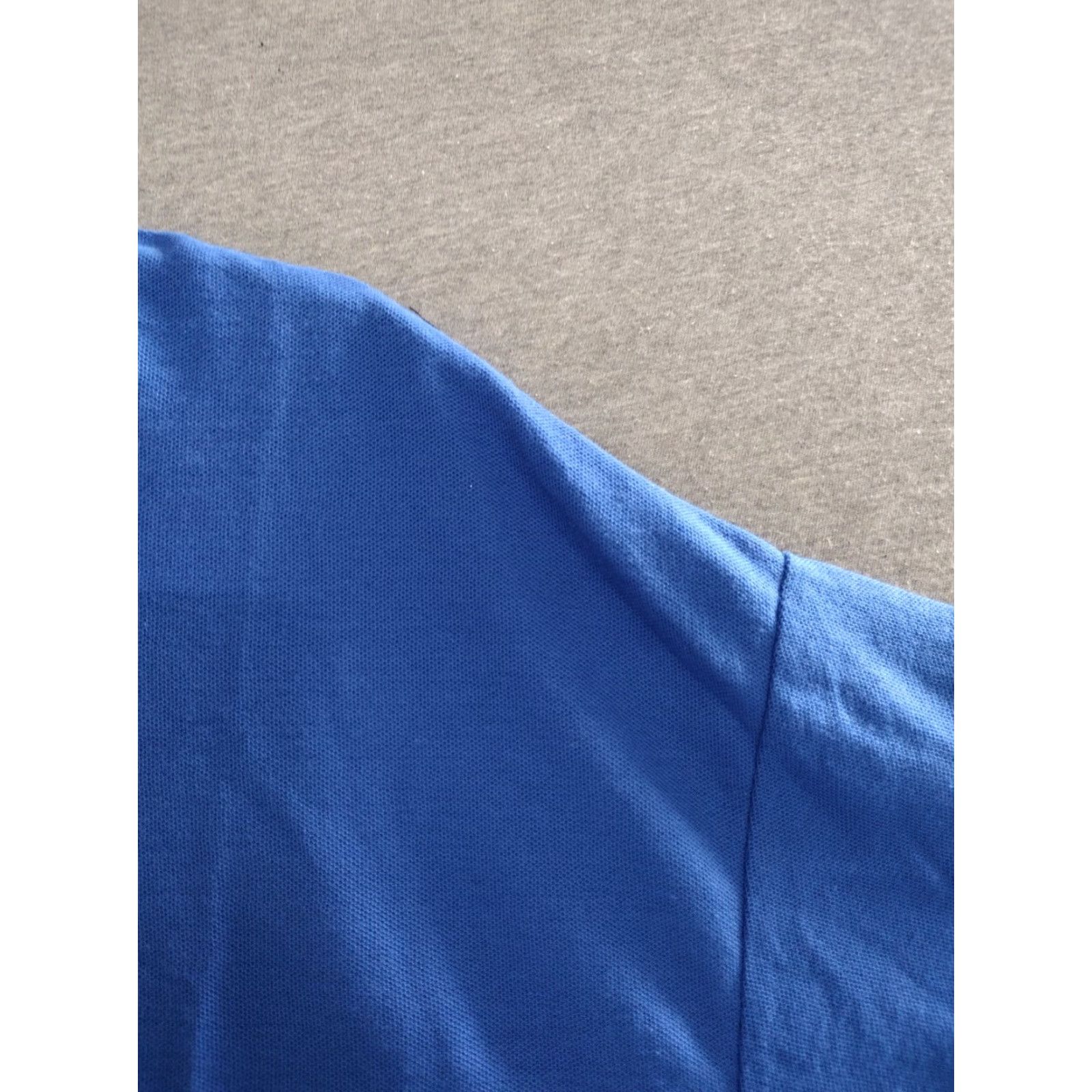 Jerzees Jerzees Polo Shirt Men Blue 4XL Shirt Regular Short Sleeve Crew Neck Color Blue Easy Care Jersey Cotton Blend Polyester 80s 90s Brand Jerzees Mens Size US XXL / EU 58 / 5 - 6 Thumbnail