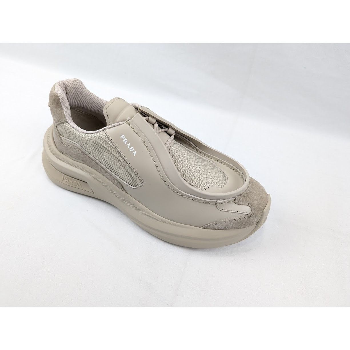 Prada o1rshd1 Spaz Rois Bike Sneakers in Deserto Size US 11 / EU 44 - 2 Thumbnail