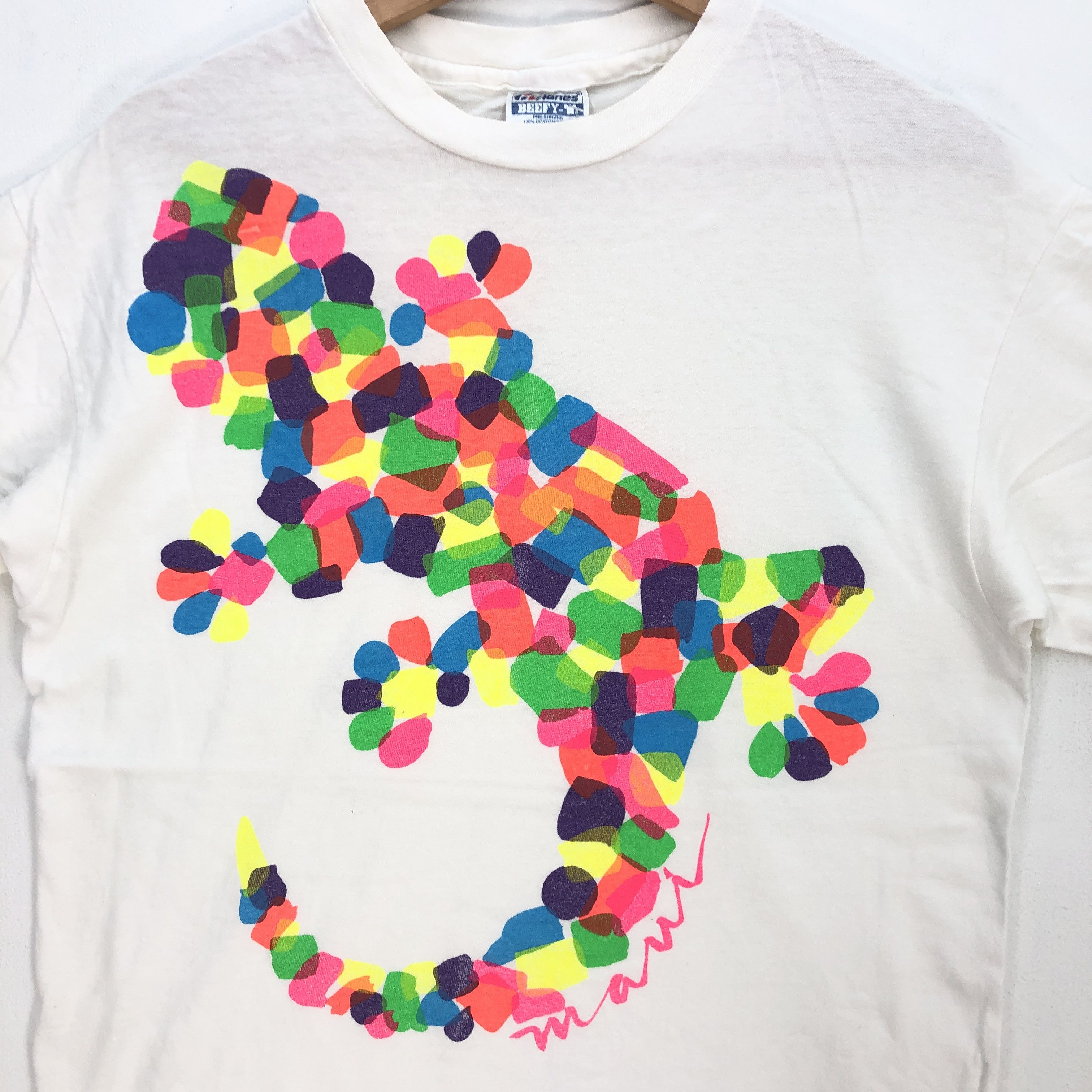 Vintage Vintage 90's Gecko T Shirt Gecko Lizard Maui Tee Size US M / EU 48-50 / 2 - 3 Thumbnail